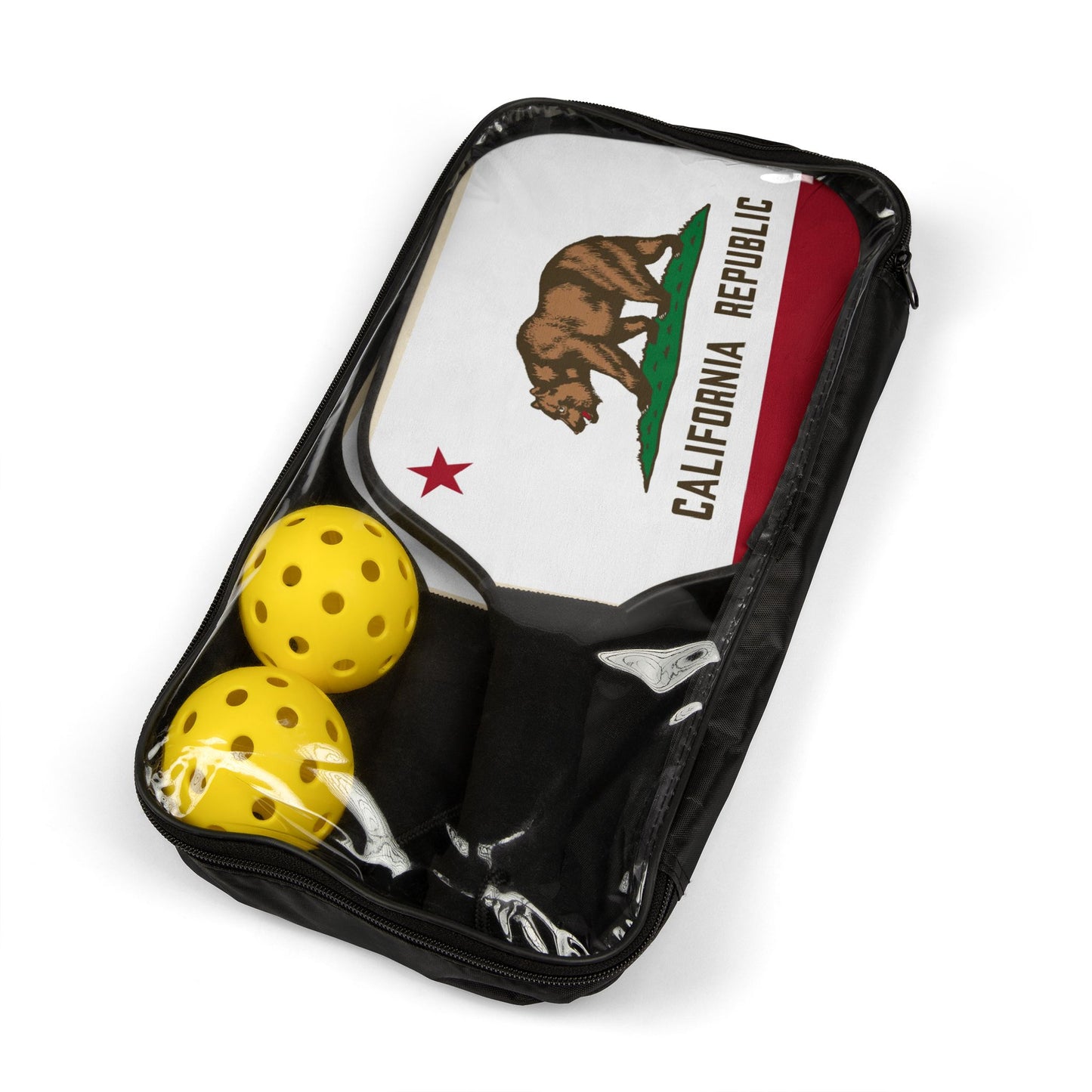 California Flag Pickleball Kit