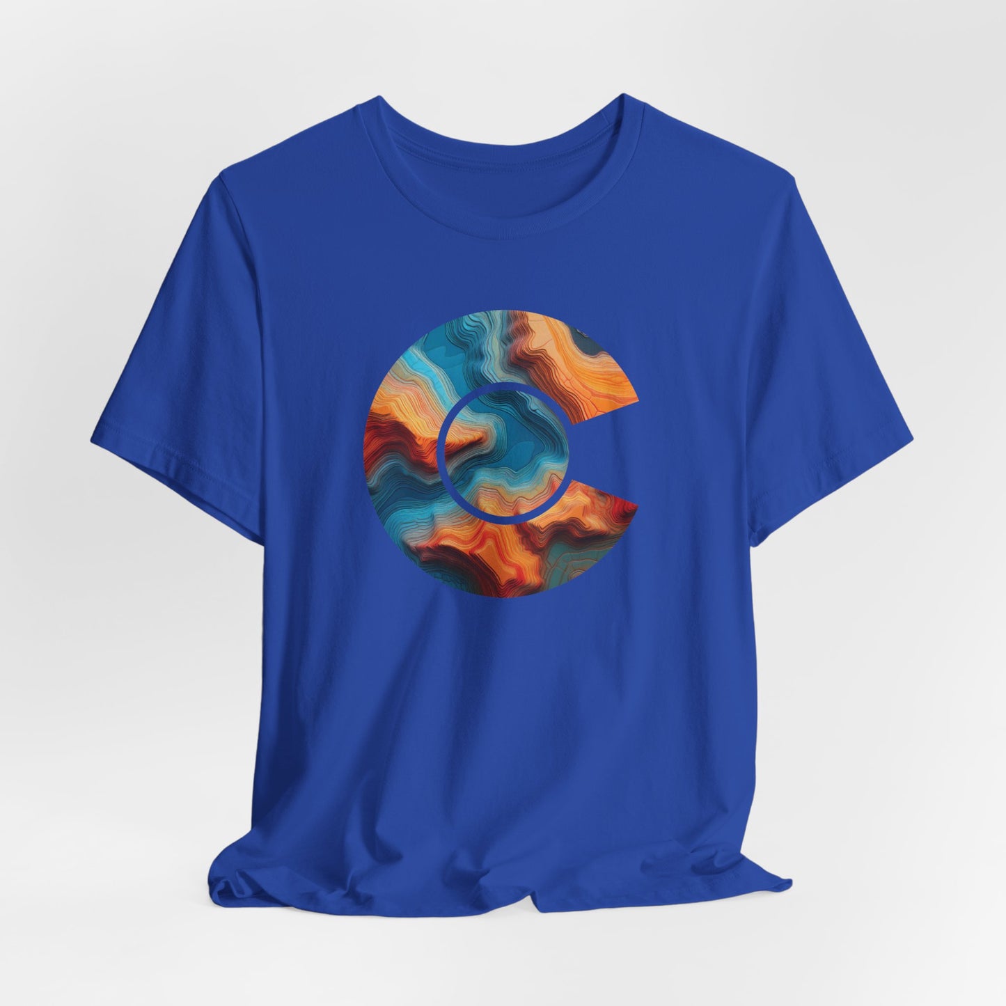 Colorado River Topo Map T Shirt