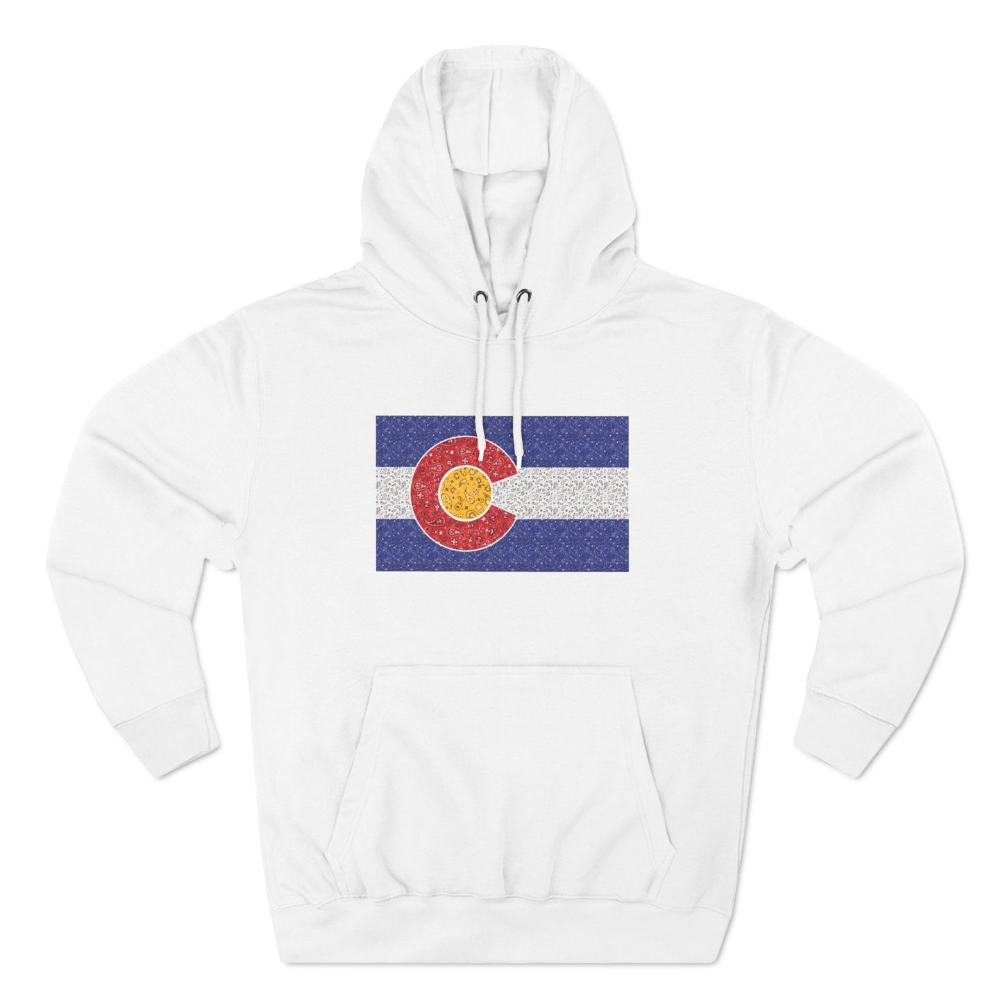 Colorado Paisley Flag Fleece Hoodie