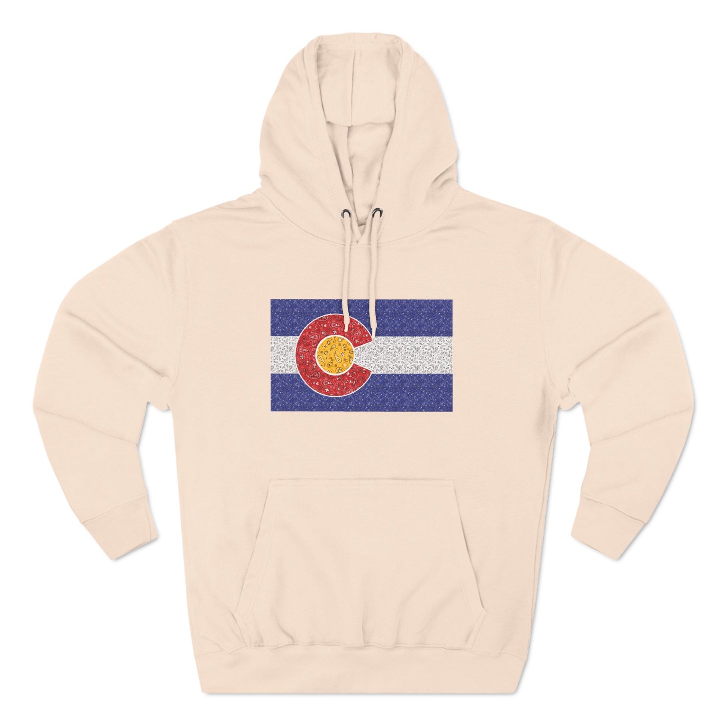Colorado Paisley Flag Fleece Hoodie