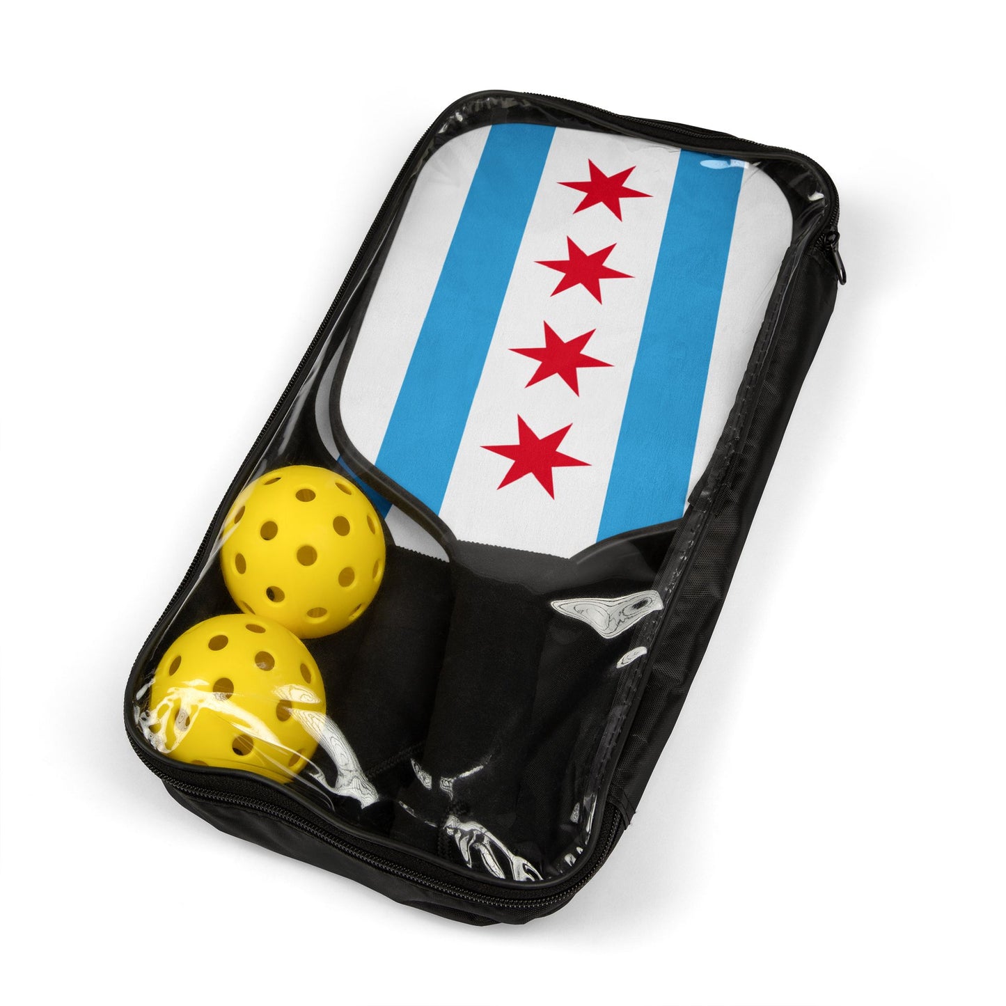 Chicago Flag Pickleball Kit
