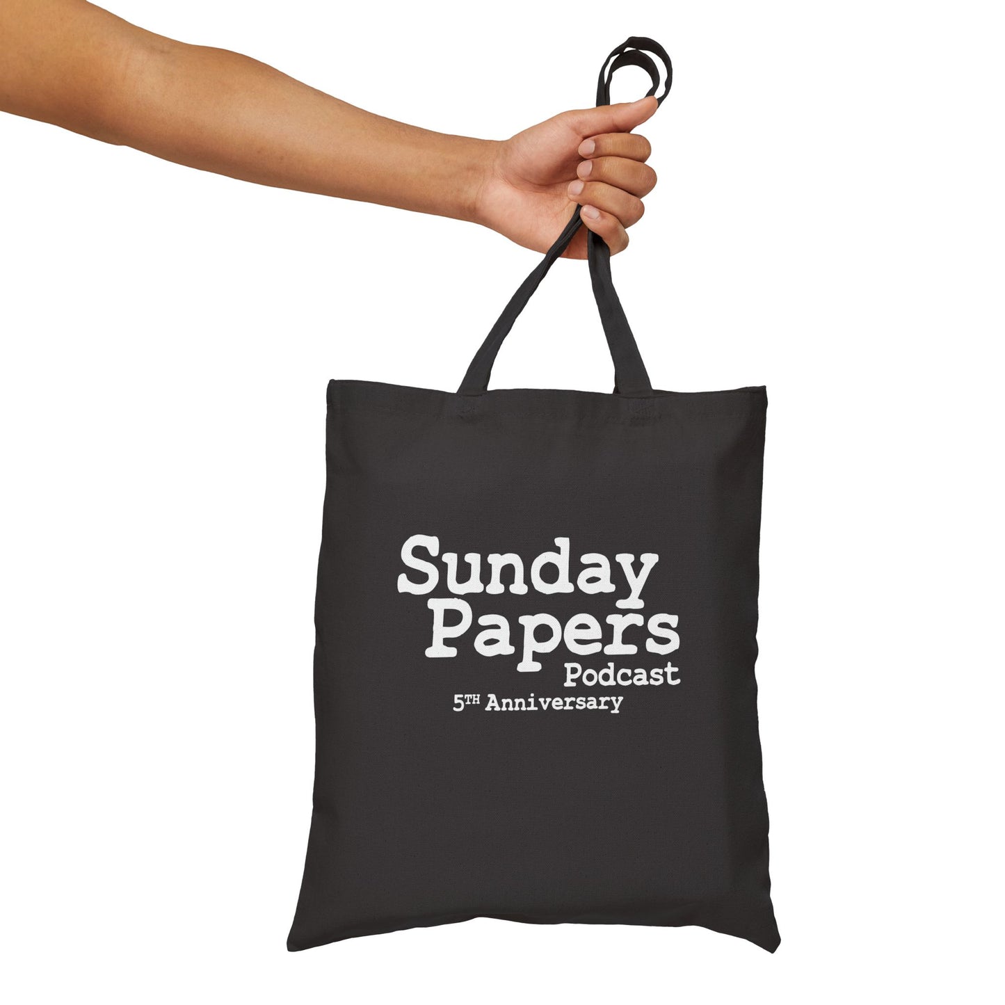 Sunday Papers 5th Anniversary Cotton Canvas Tote Bag