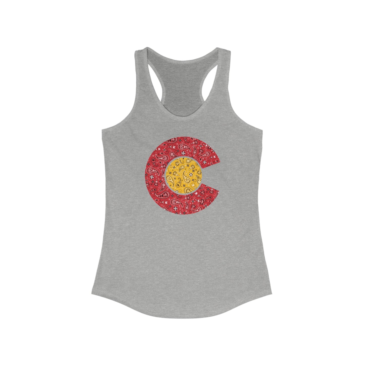 Colorado Paisley C Women's Racerback Tank