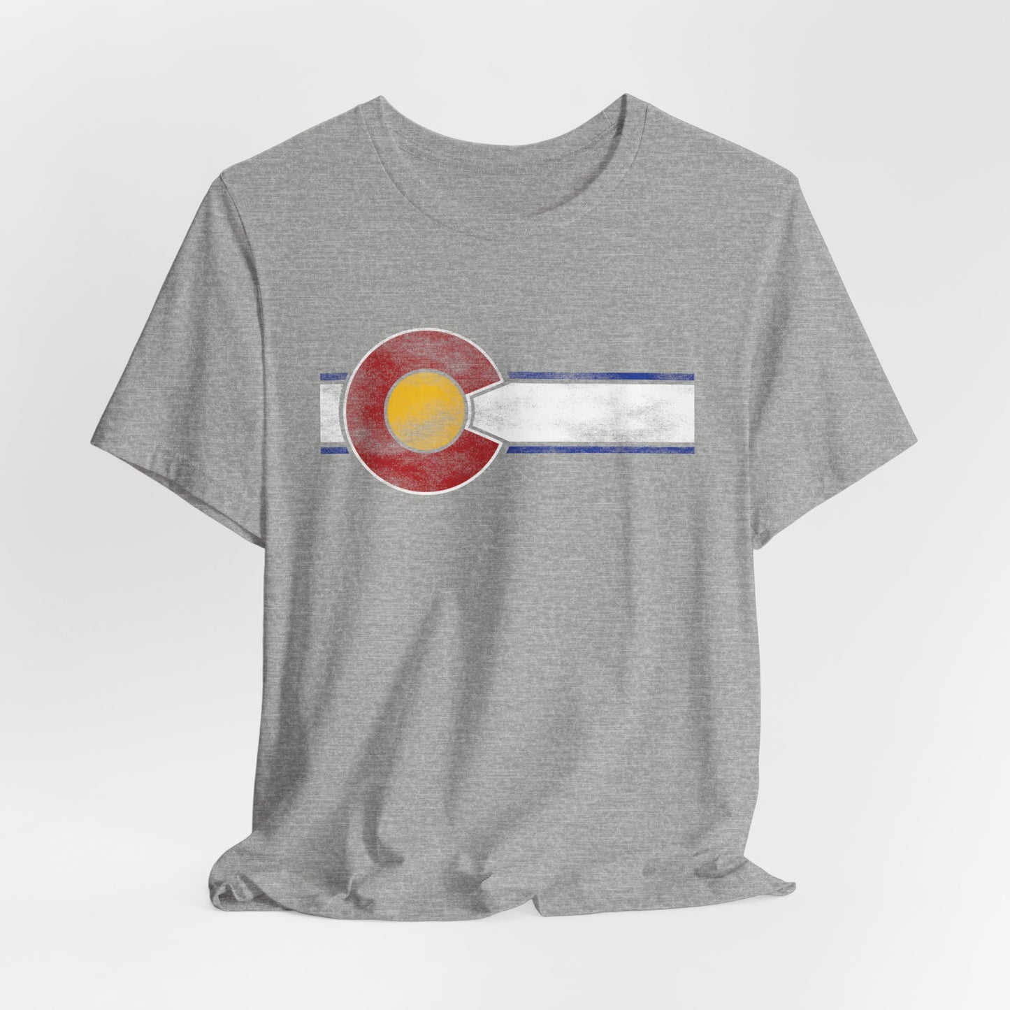 Original Colorado Flag Distressed Jersey T Shirt