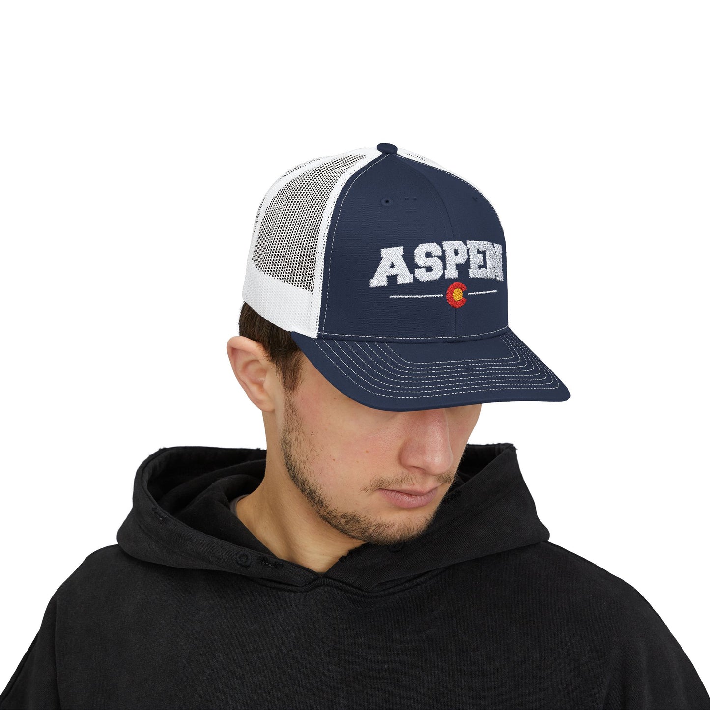 Aspen Colorado Snapback Trucker Hat