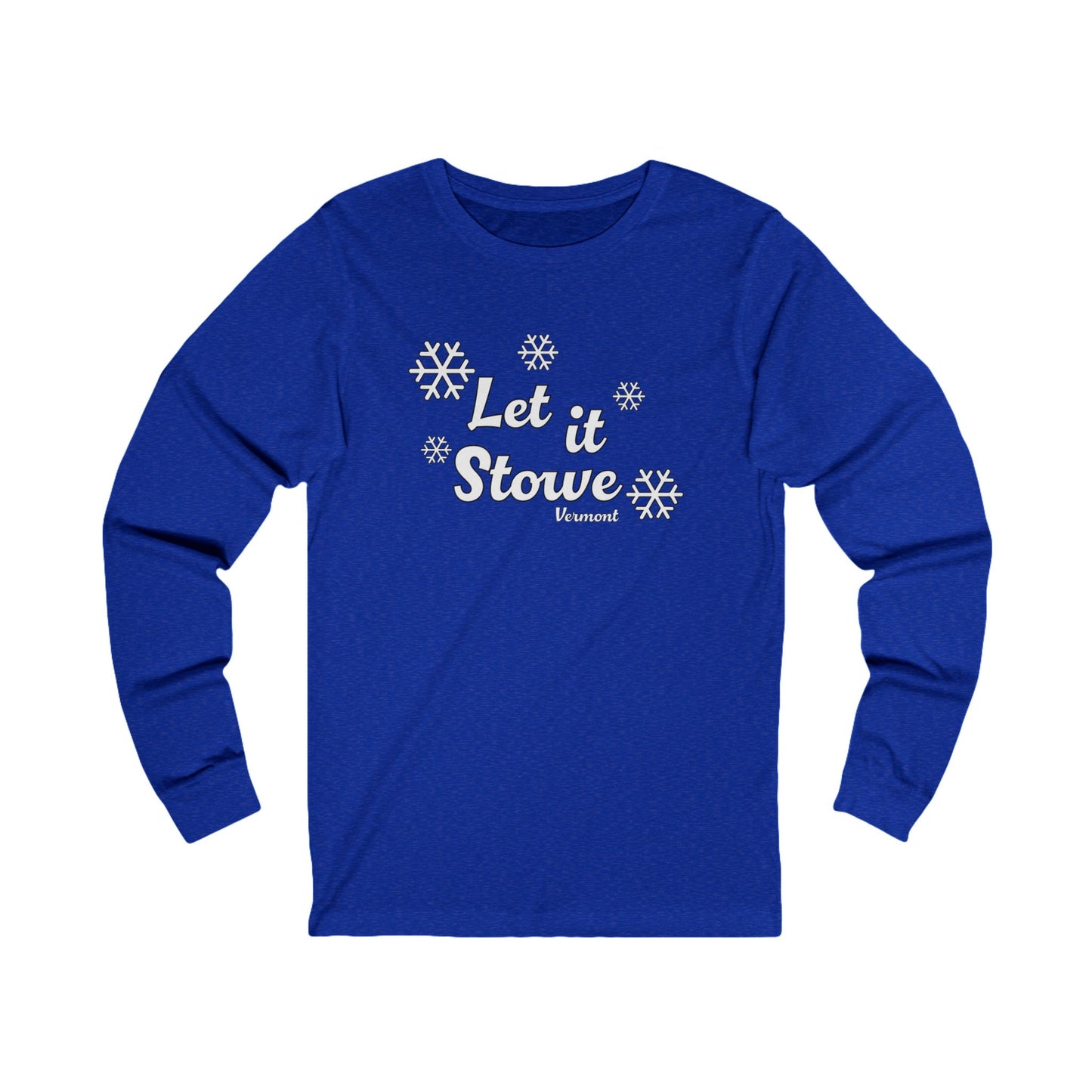 Let it Stowe Vermont Jersey Long Sleeve T Shirt