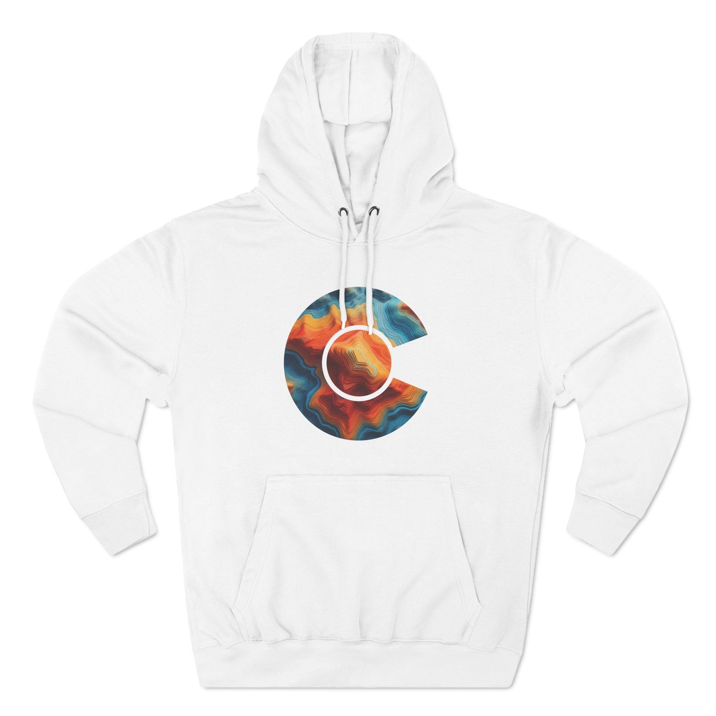 Colorado Topo Map Hoodie