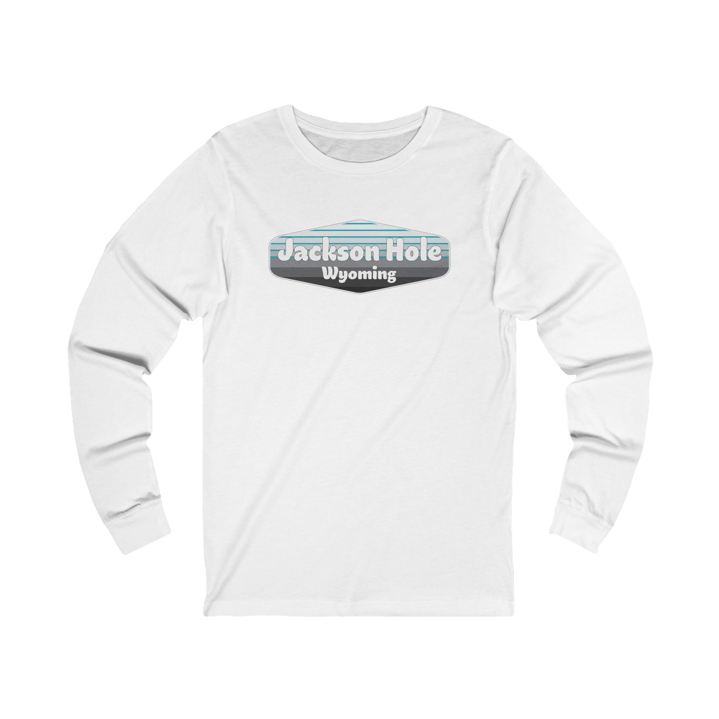 Jackson Hole Wyoming Sign Midnight Long Sleeve T Shirt