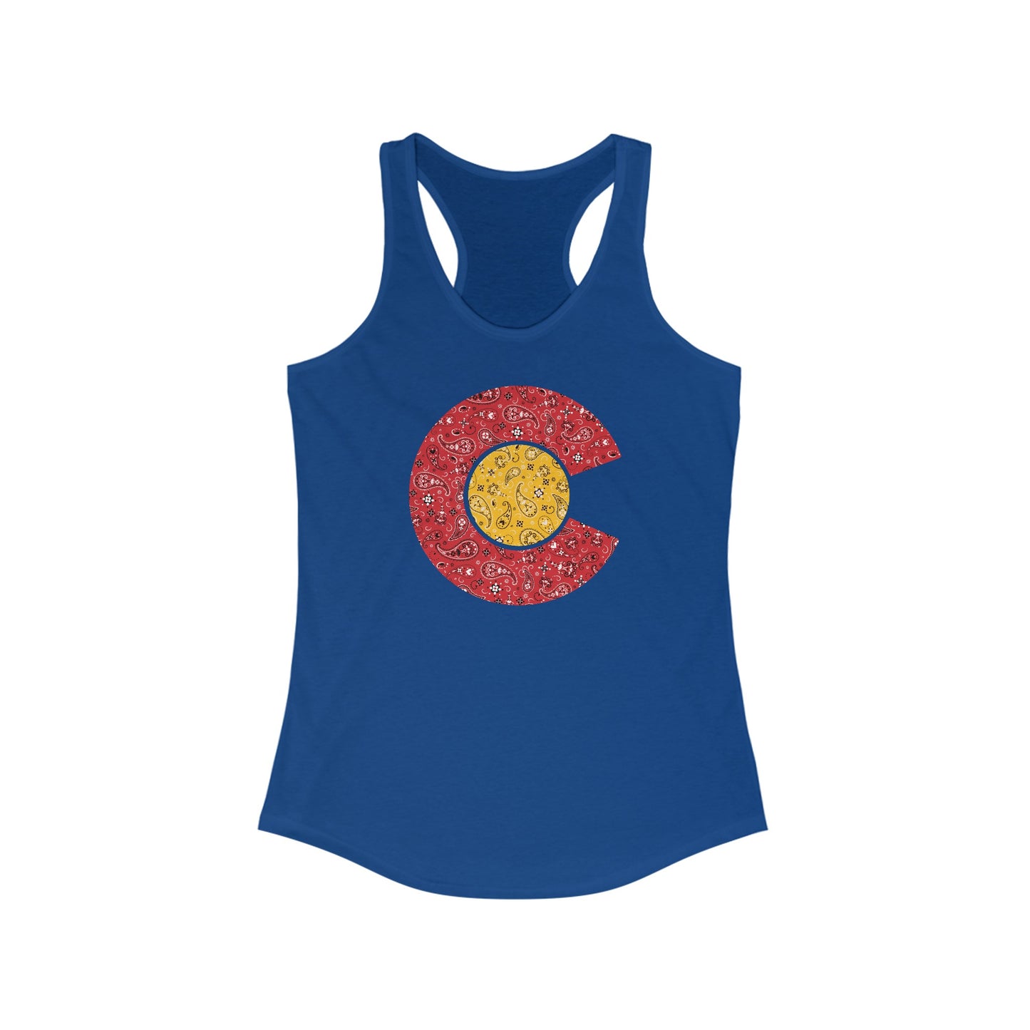 Colorado Paisley C Women's Racerback Tank