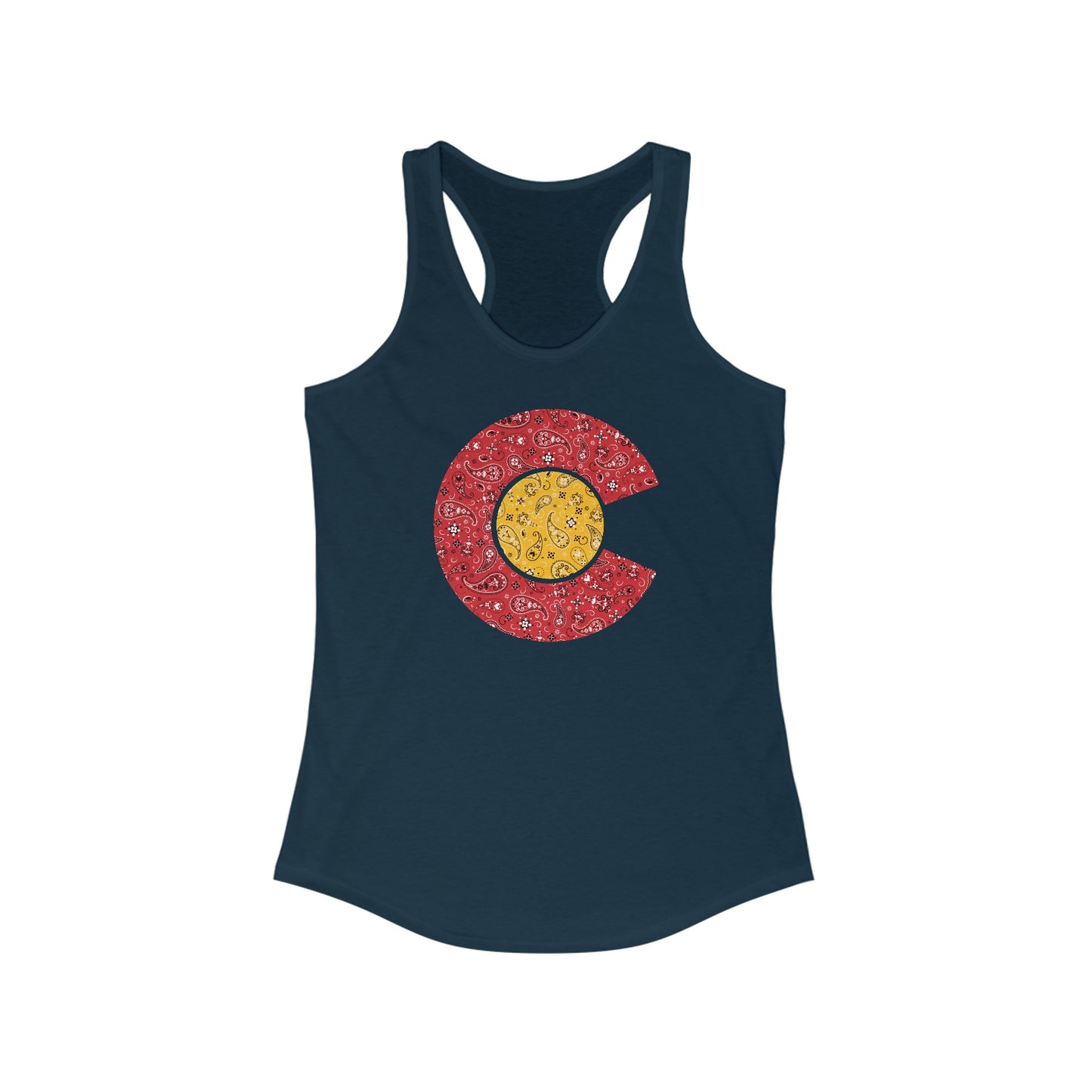 Colorado Paisley C Women's Racerback Tank