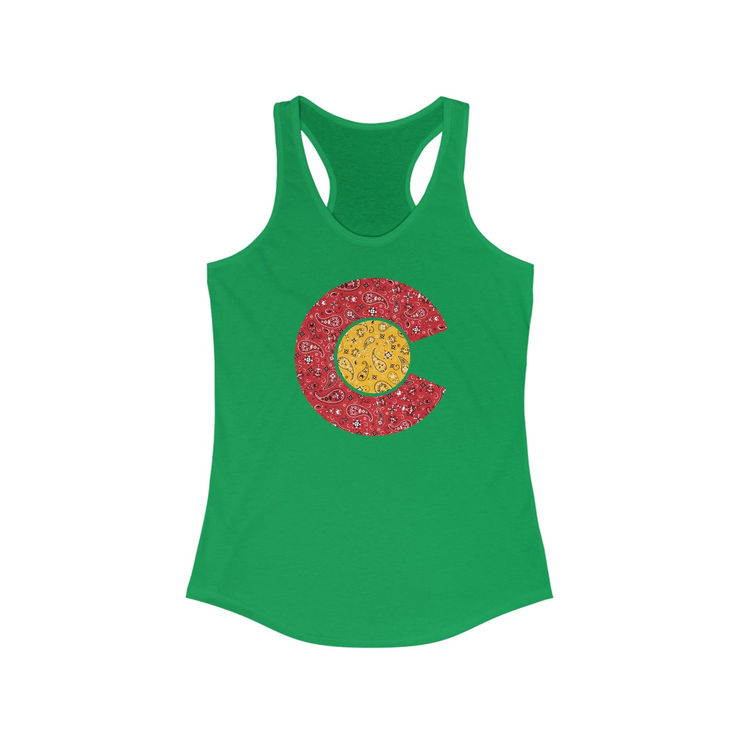 Colorado Paisley C Women's Racerback Tank