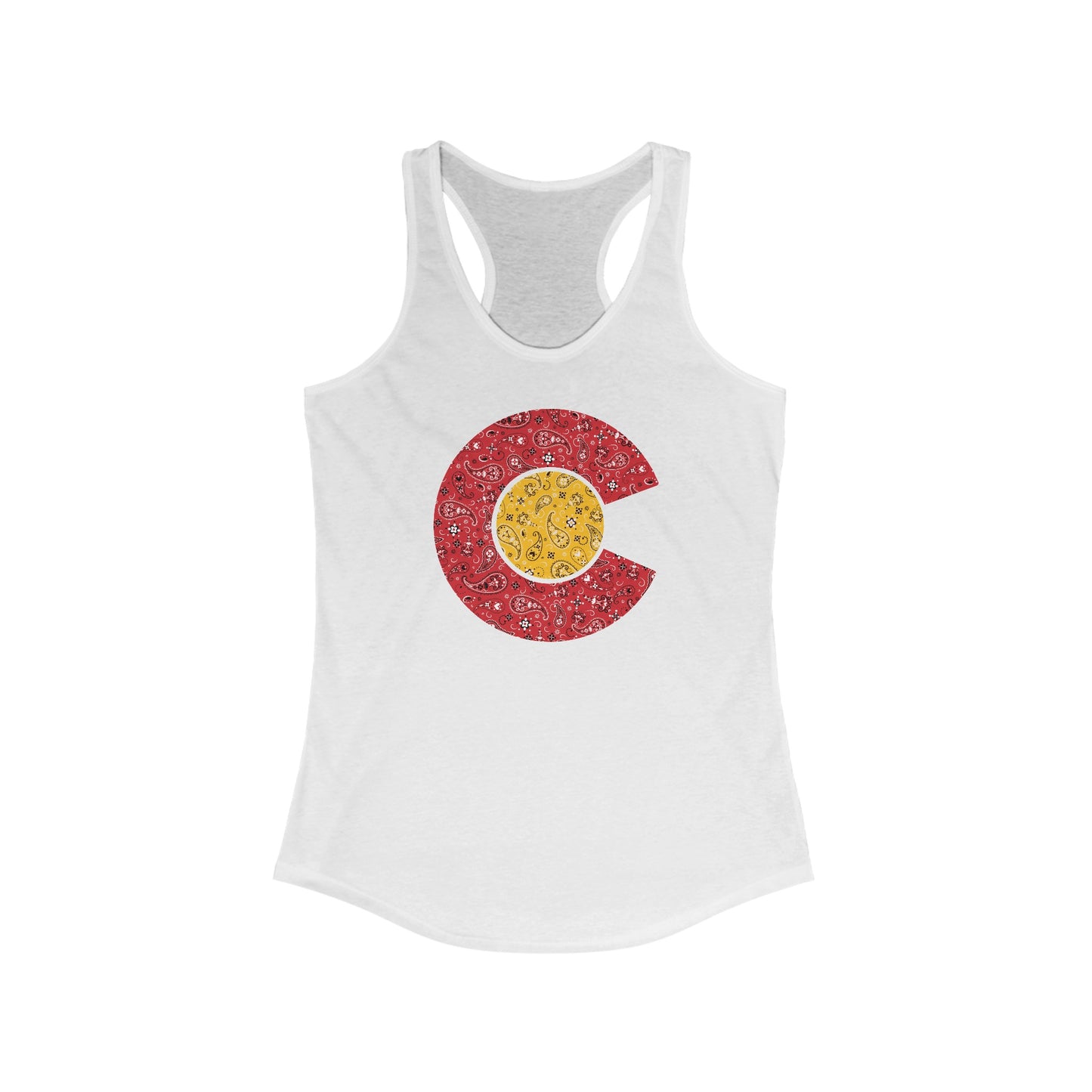 Colorado Paisley C Women's Racerback Tank