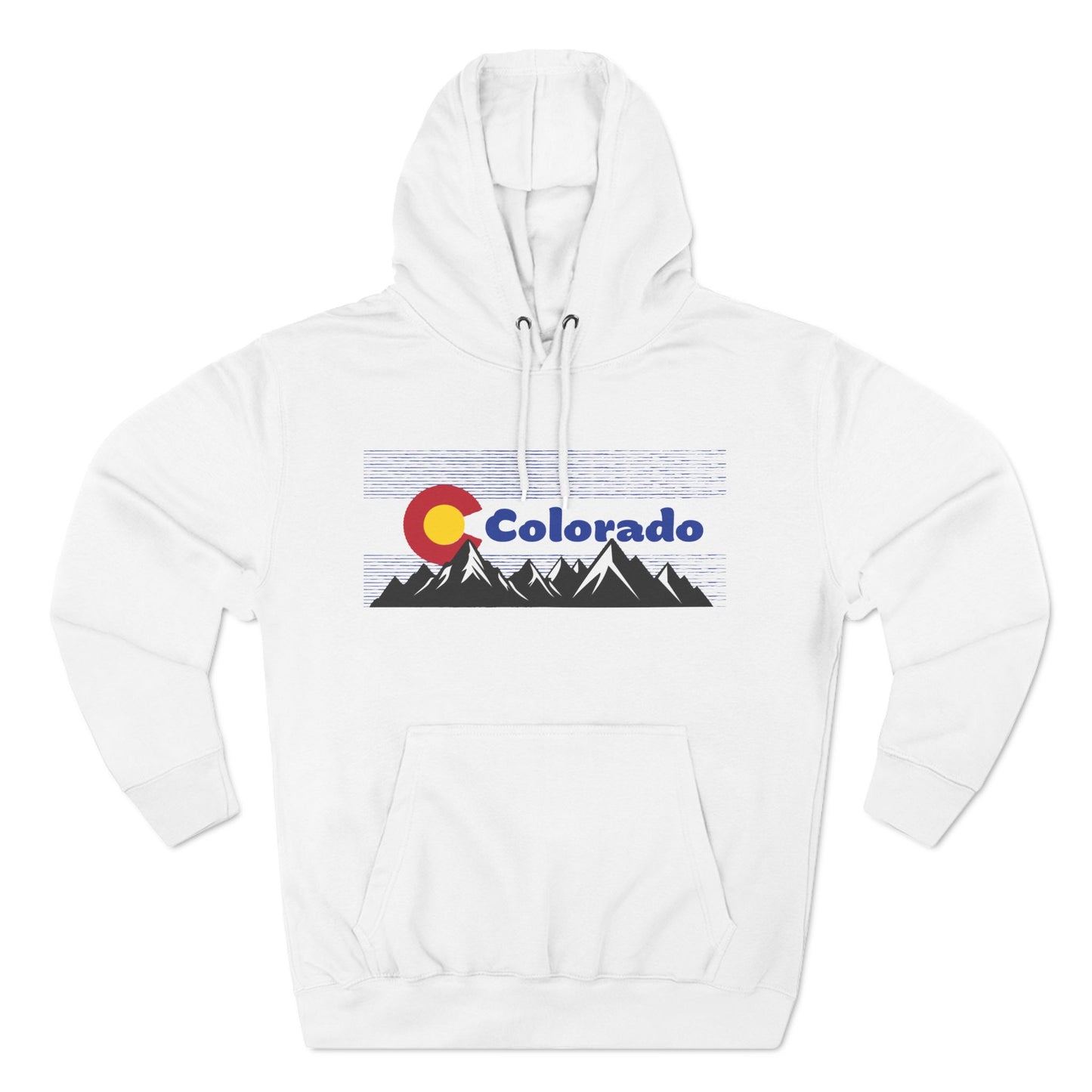 Colo Flag Mountains Fleece Hoodie