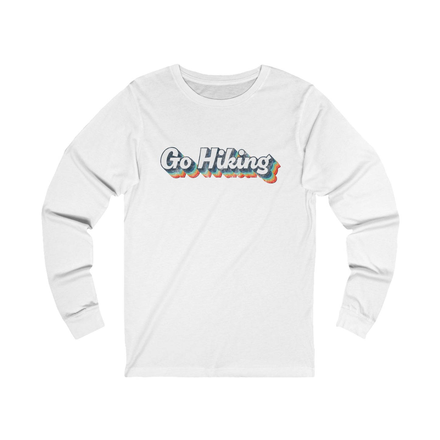 Go Hiking Vintage Long Sleeve T Shirt