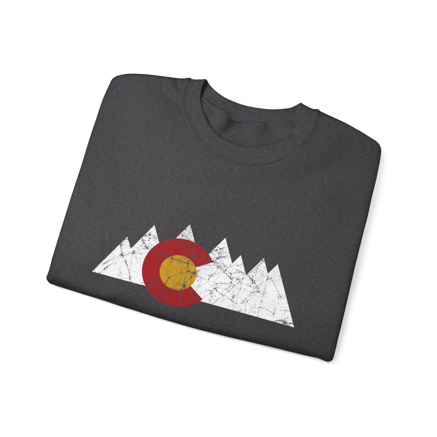 Colorado Flag Peaks Unisex Heavy Blend™ Crewneck Sweatshirt