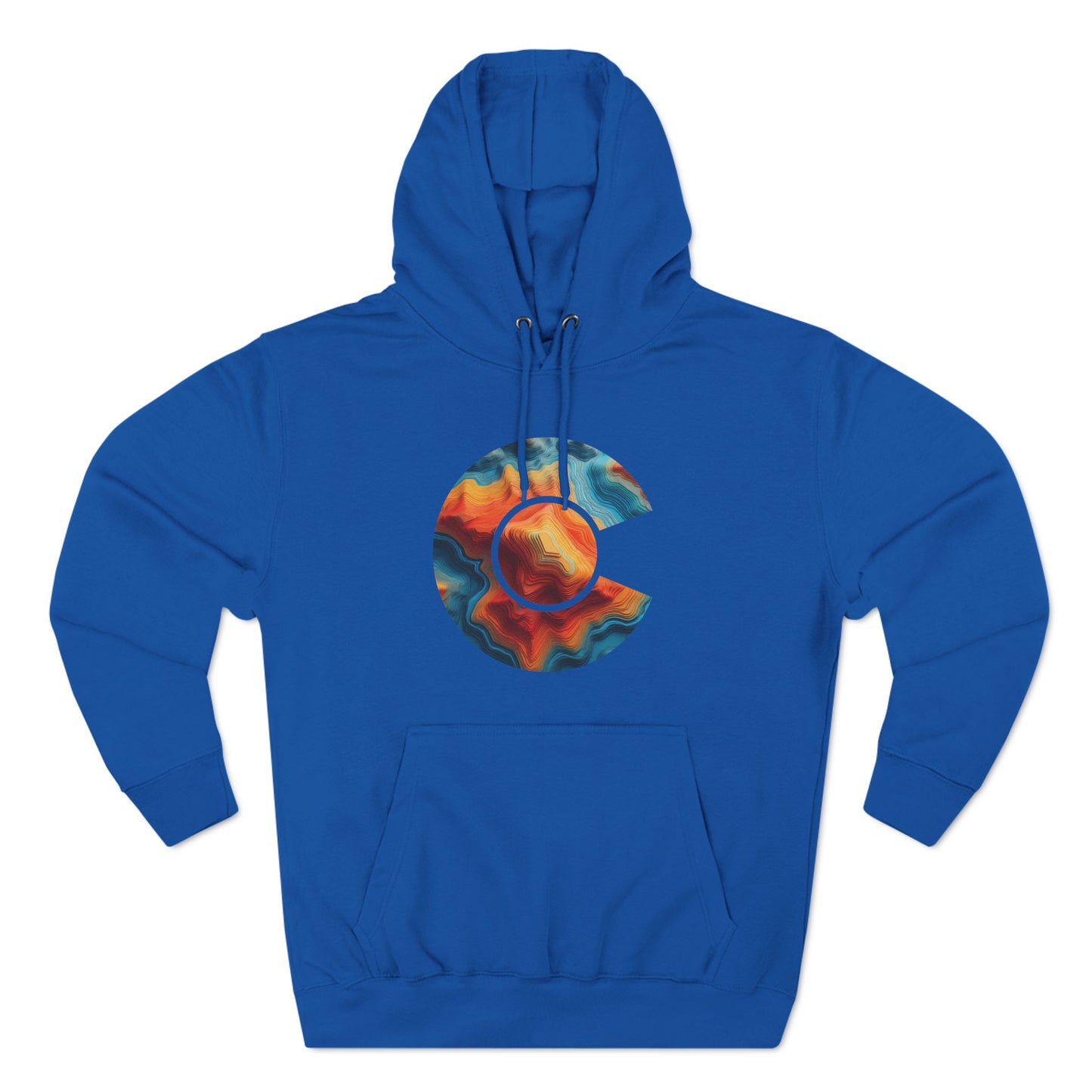 Colorado Topo Map Hoodie