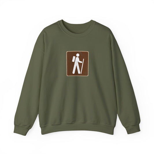 Hiking Sign Vintage Sweatshirt