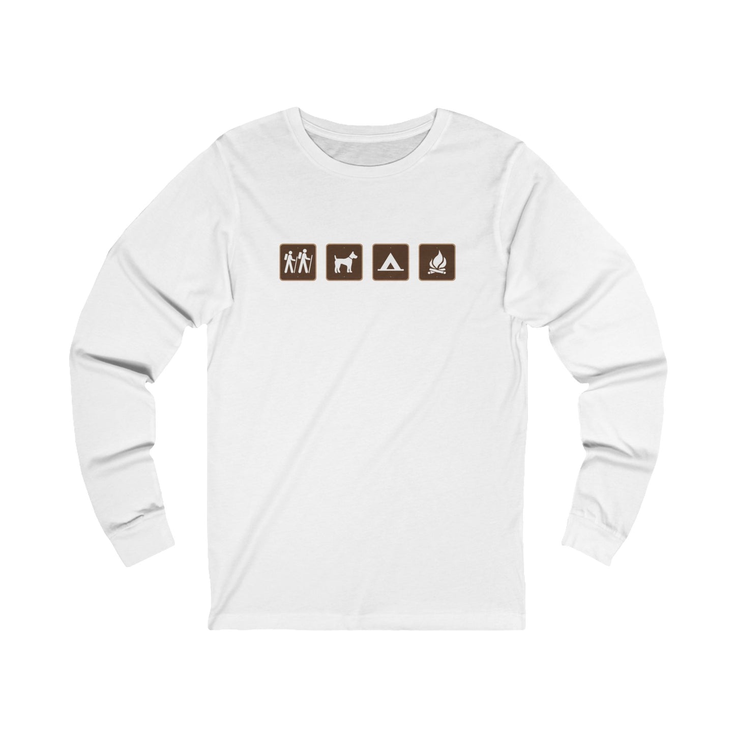 Camp Signs Hiking Long Sleeve T Shirt