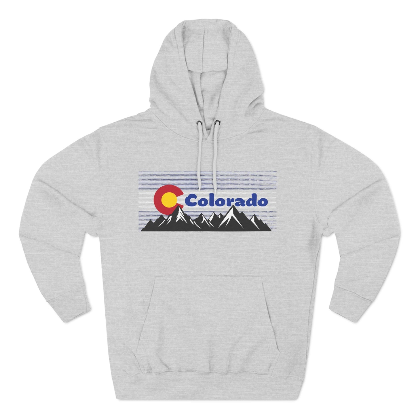 Colo Flag Mountains Fleece Hoodie