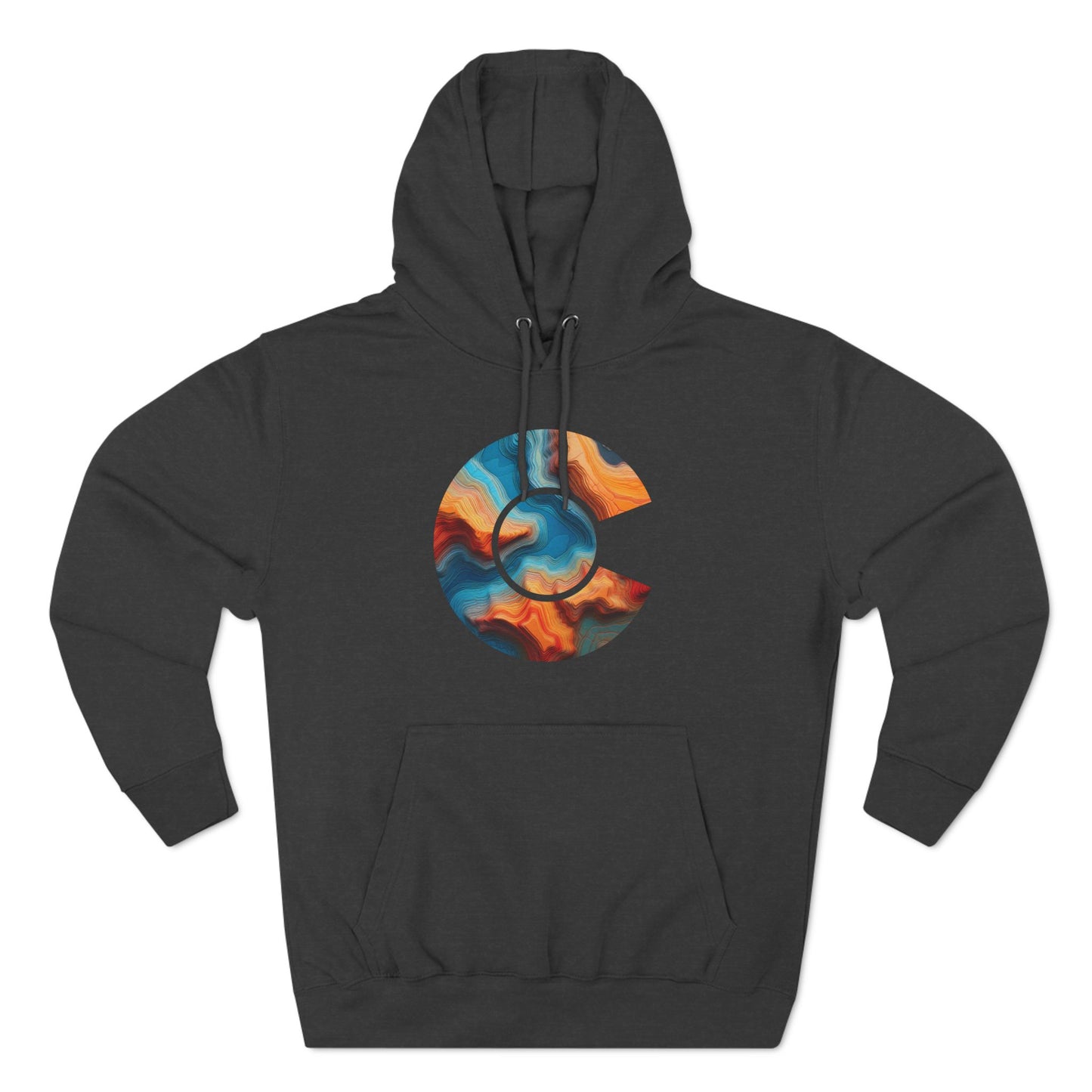 Colorado River Topo Map Hoodie