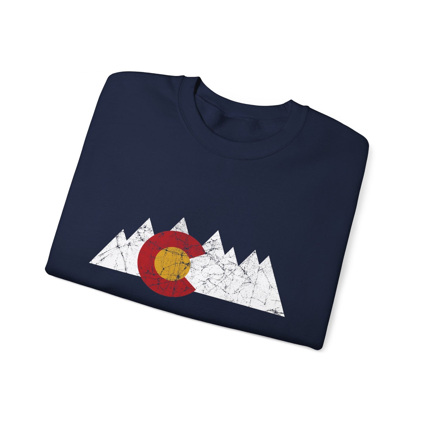 Colorado Flag Peaks Unisex Heavy Blend™ Crewneck Sweatshirt