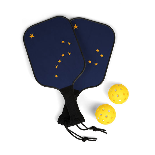 Alaska Flag Pickleball Kit