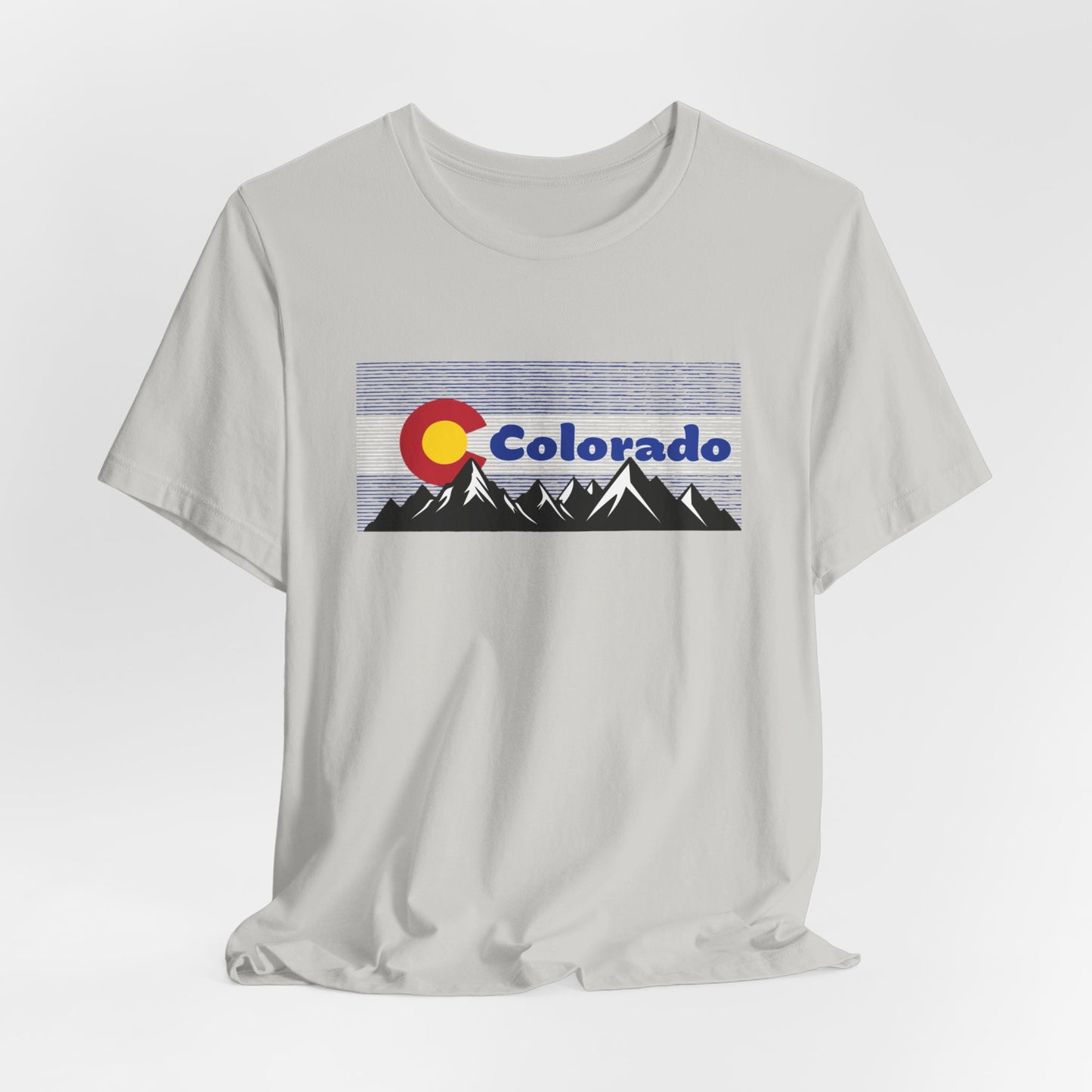 Colorado Flag Mountains Short Sleeve Tee