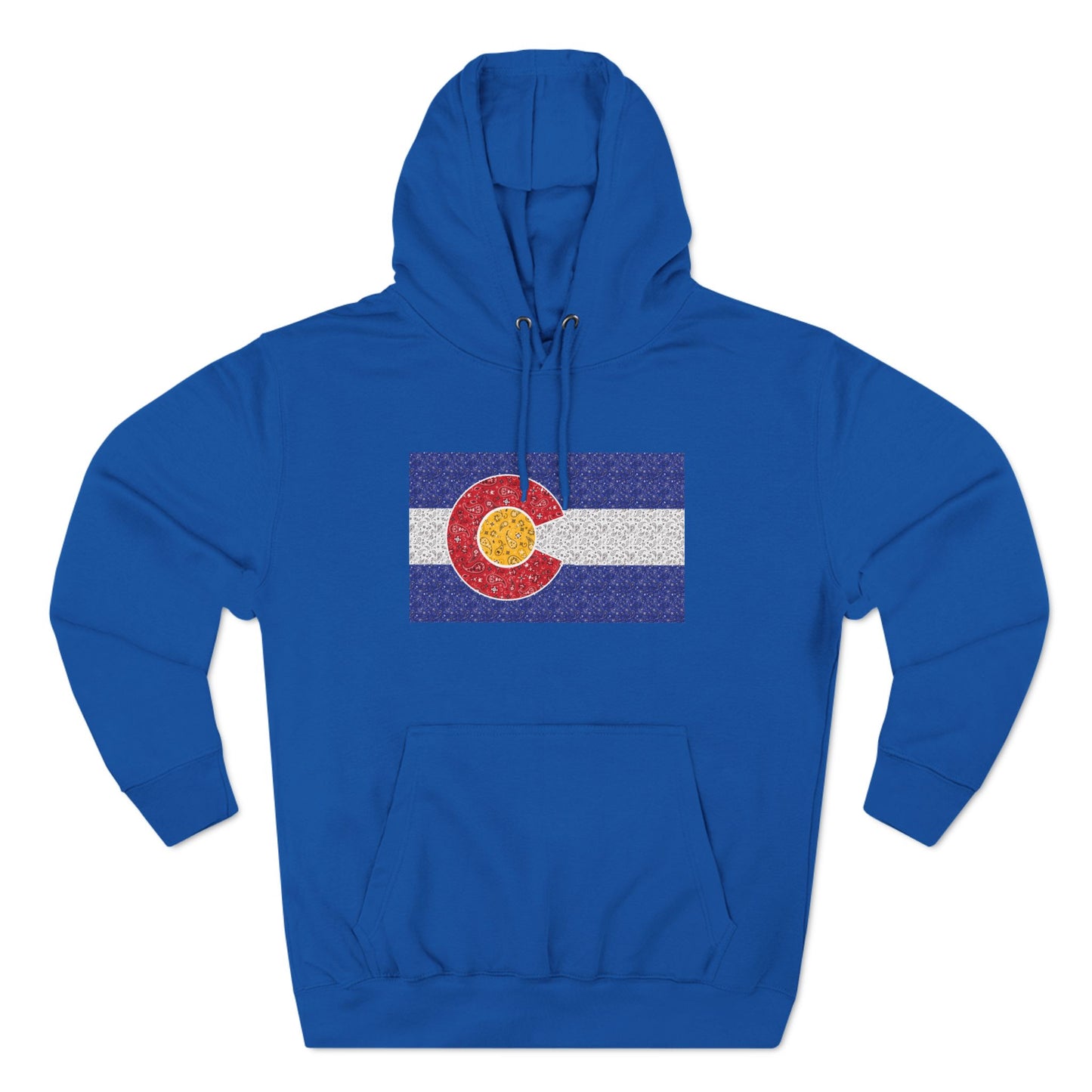 Colorado Paisley Flag Fleece Hoodie