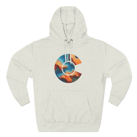 Colorado River Topo Map Hoodie