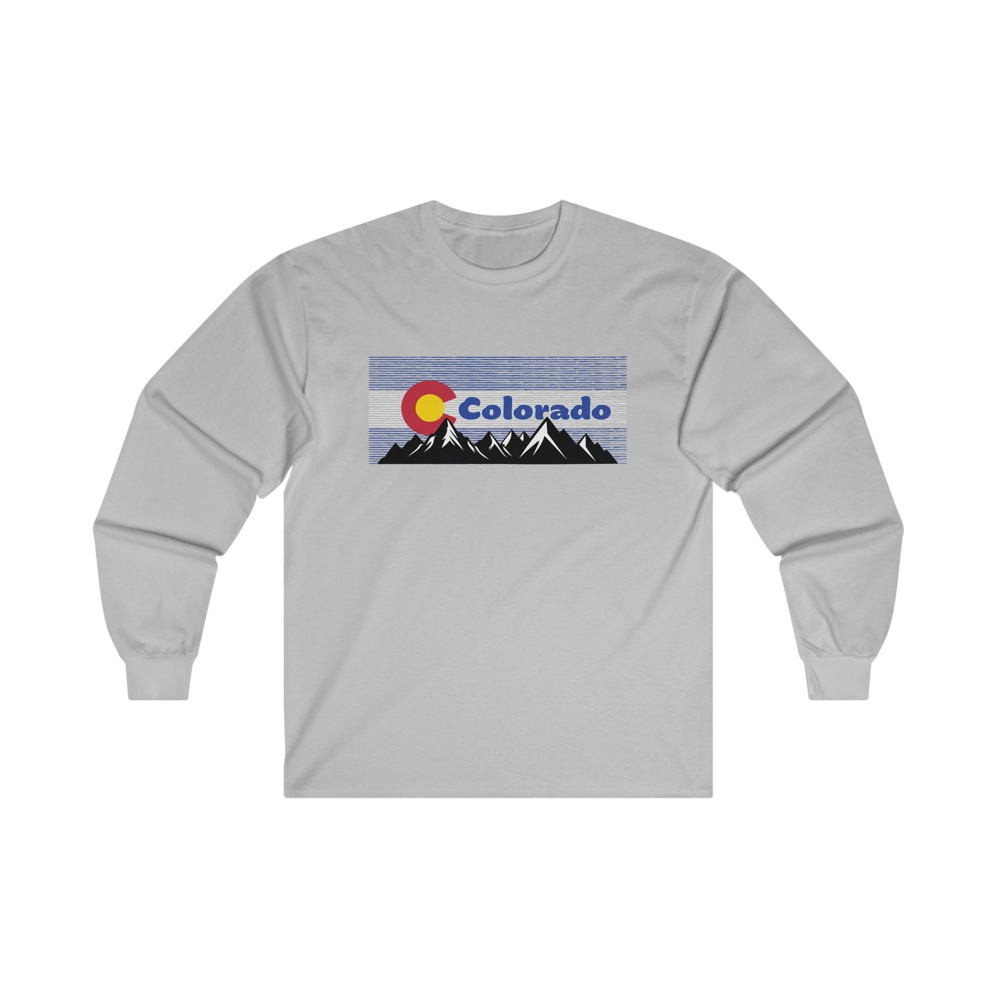 Colorado Flag Mountain Long Sleeve Tee