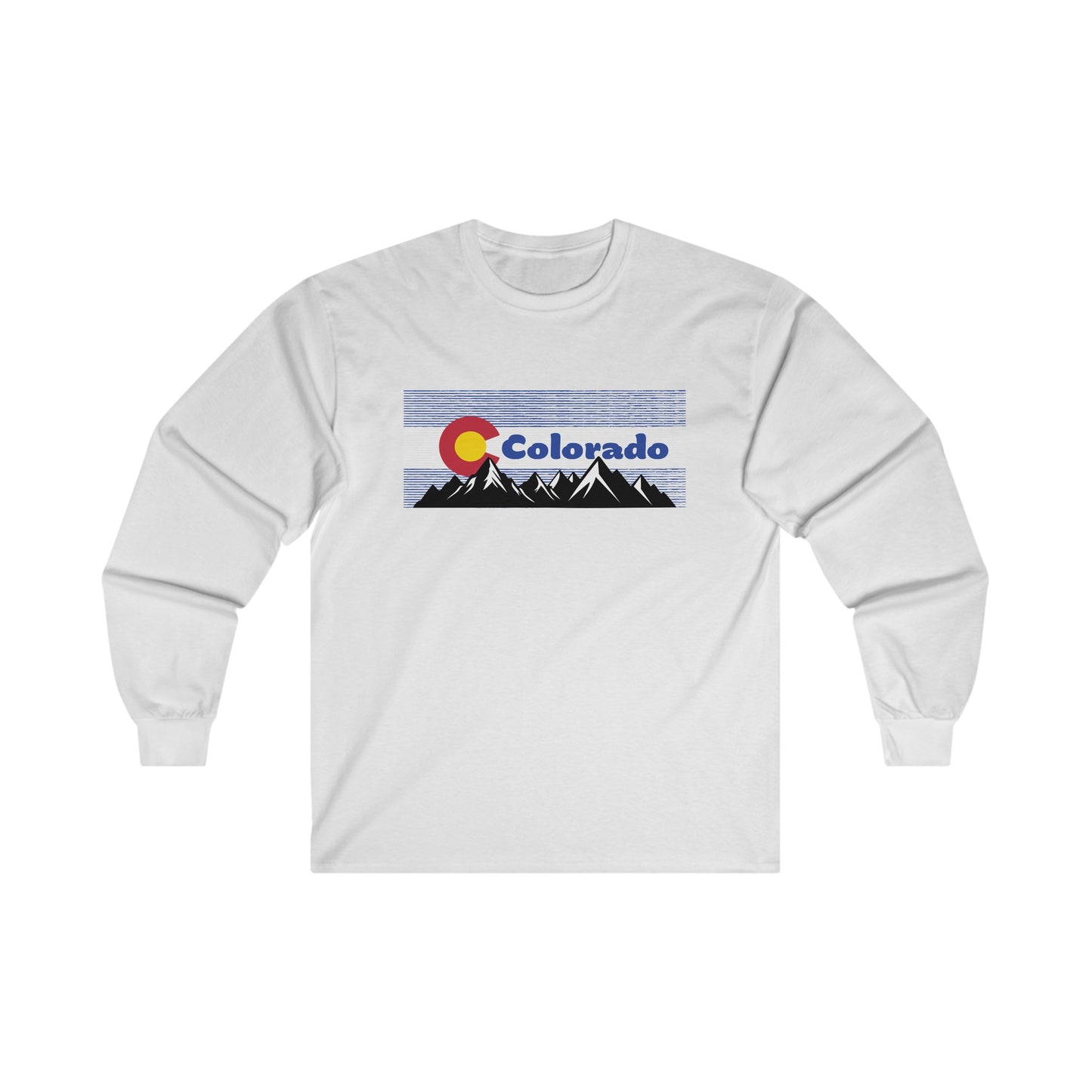 Colorado Flag Mountain Long Sleeve Tee