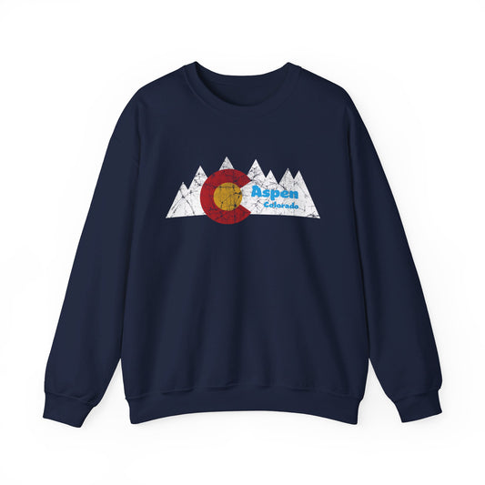 Aspen Colorado Peaks Crewneck Sweatshirt