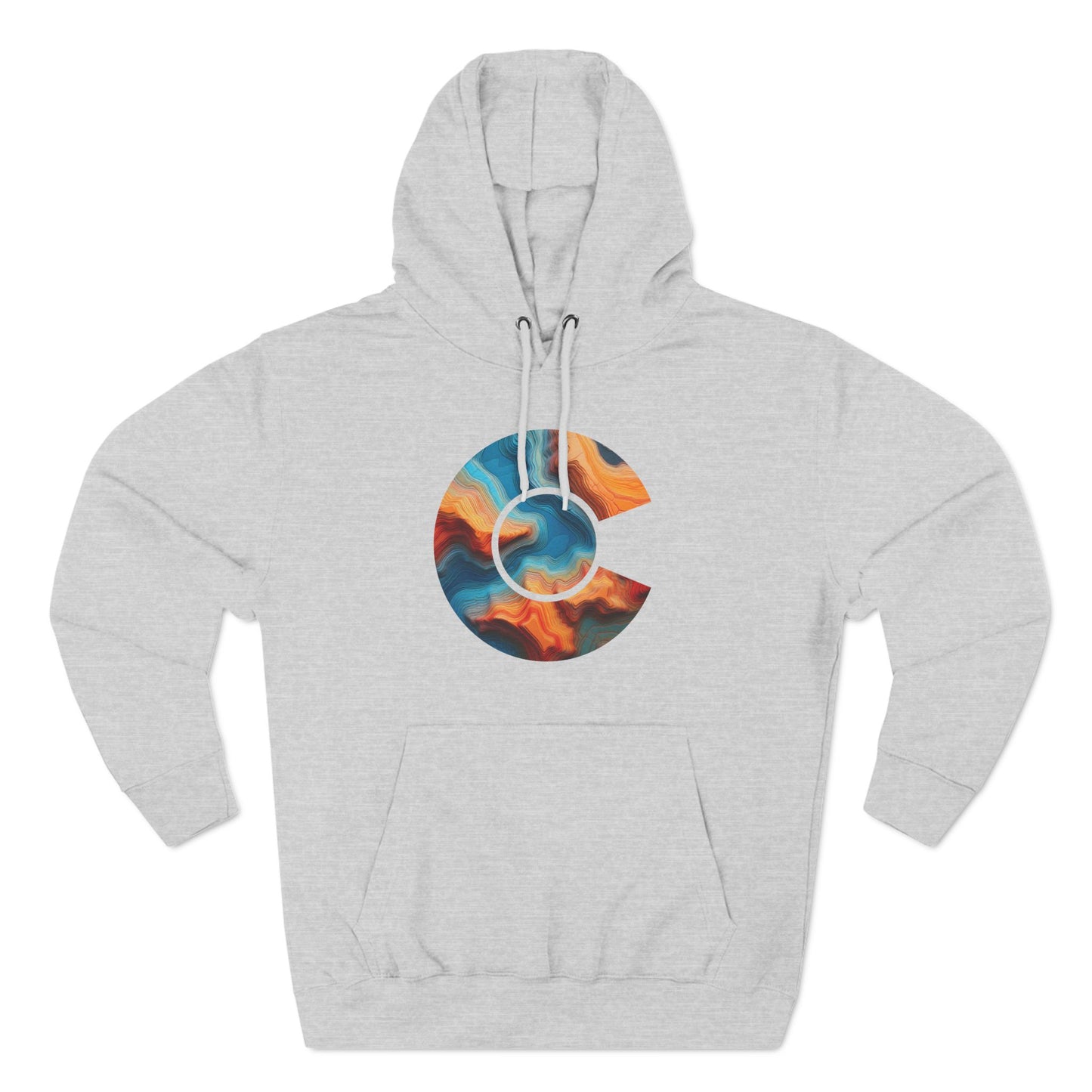 Colorado River Topo Map Hoodie