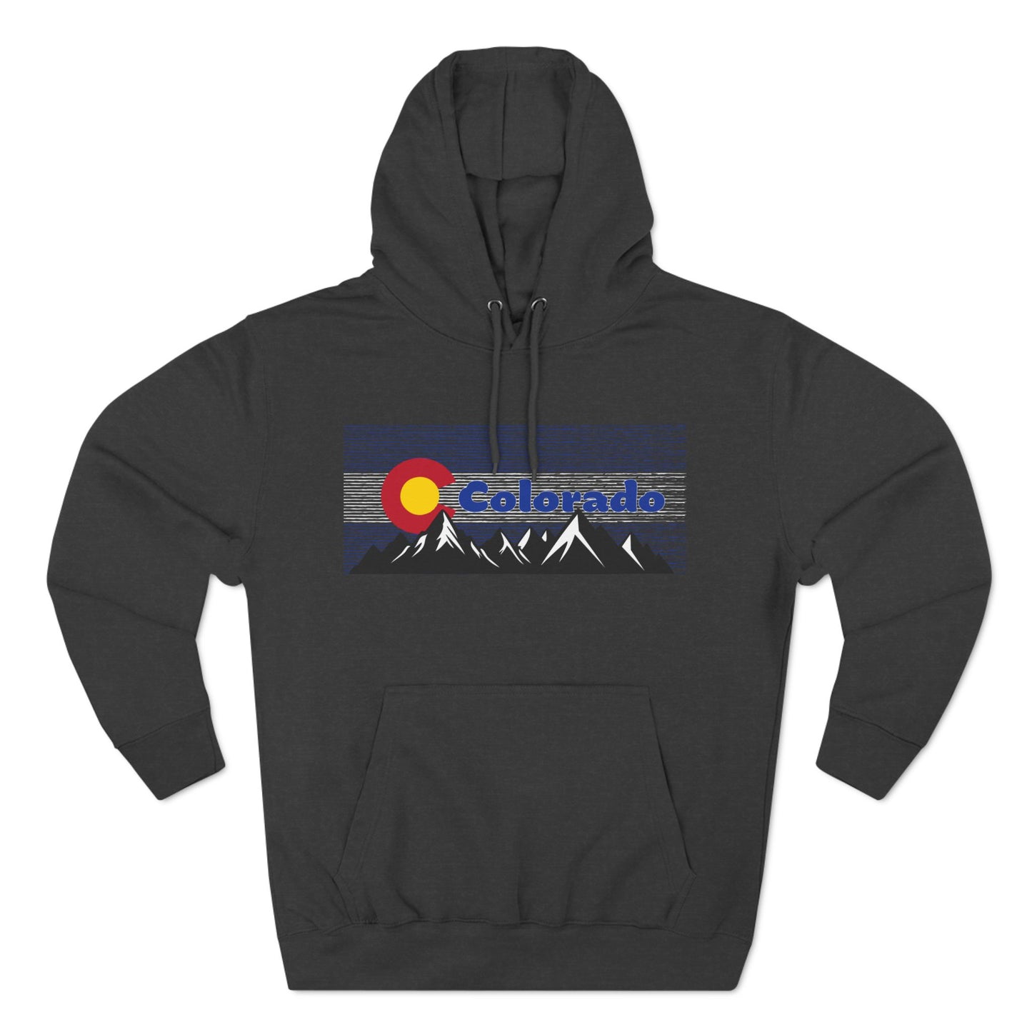 Colo Flag Mountains Fleece Hoodie