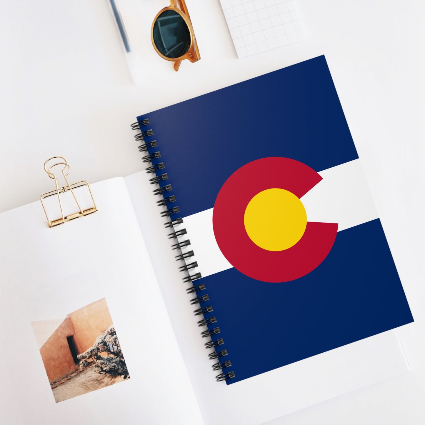 Colorado Flag Spiral Notebook