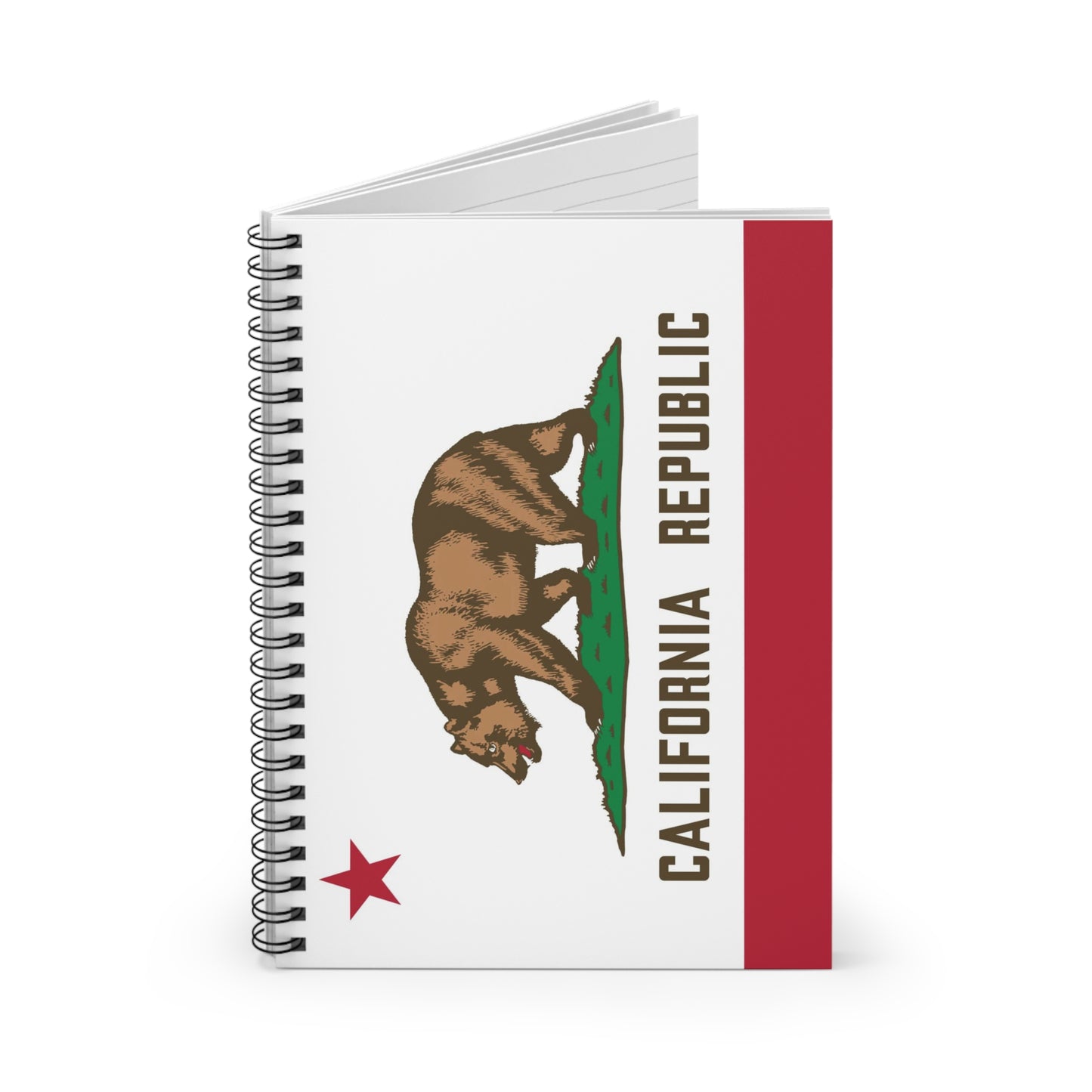 California Flag Spiral Notebook