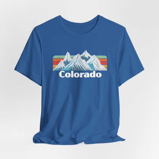 Colorado Mountain Sunset Fade T Shirt