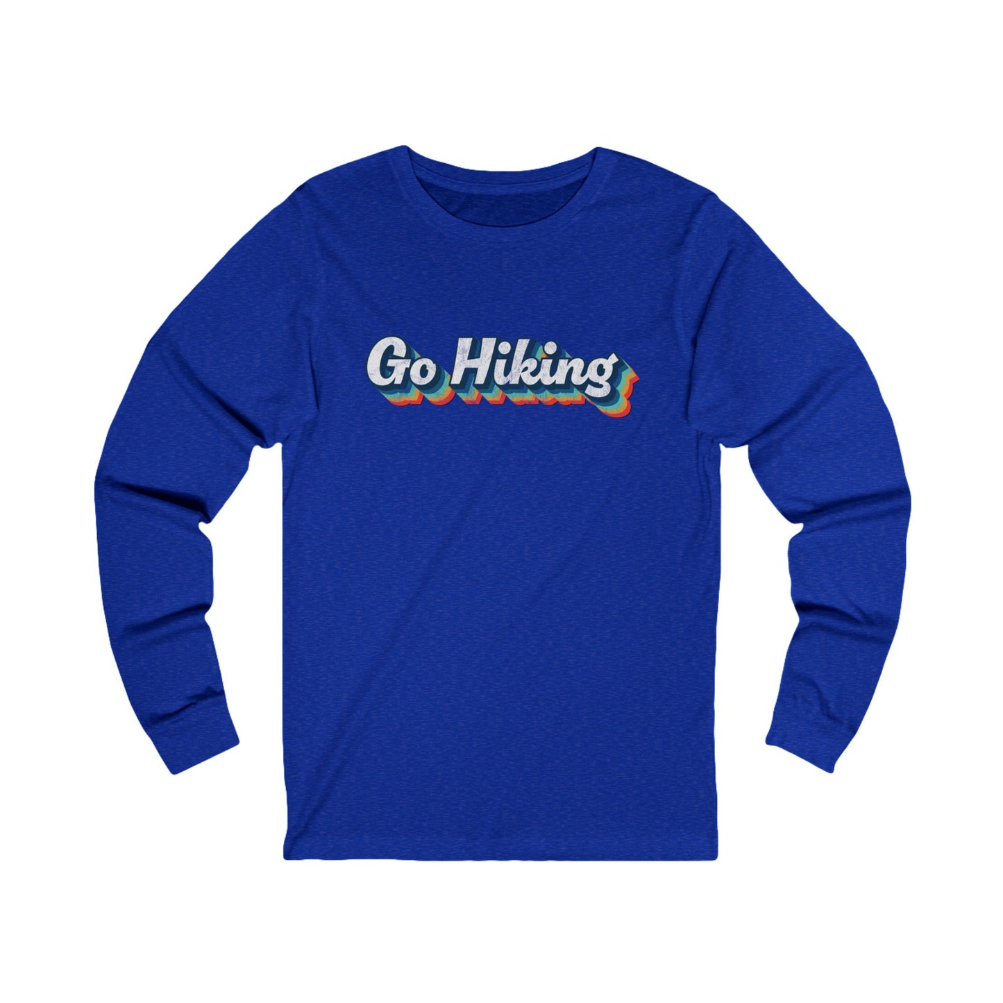 Go Hiking Vintage Long Sleeve T Shirt