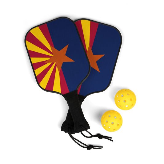 Arizona Flag Pickleball Kit