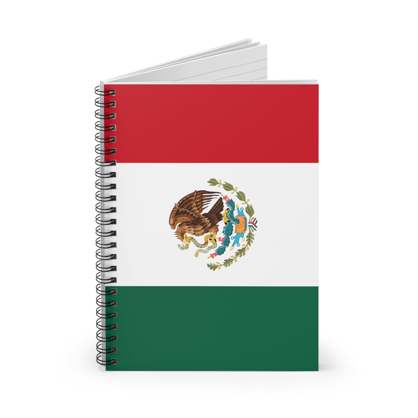 Mexico Flag Spiral Notebook