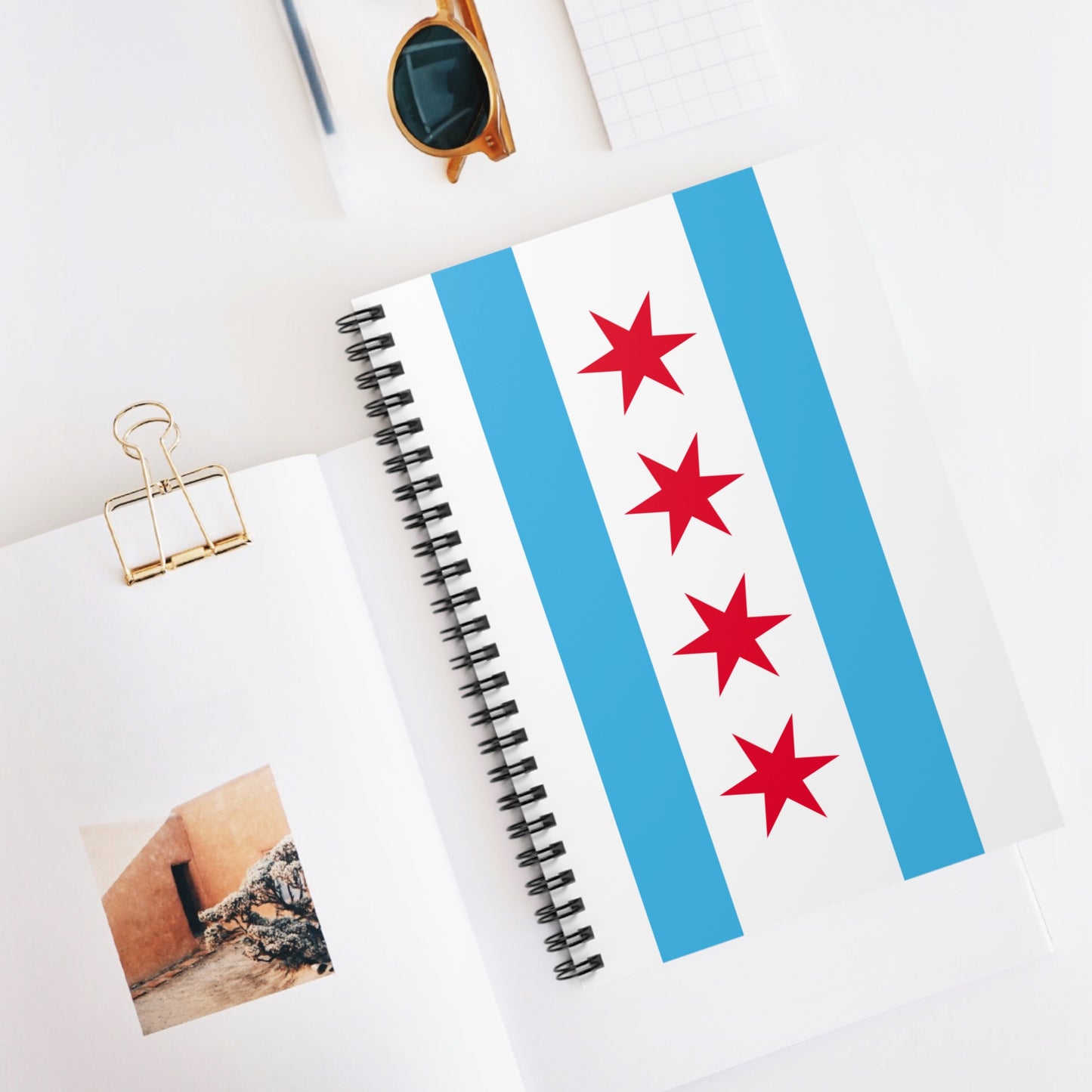 Chicago Flag Spiral Notebook