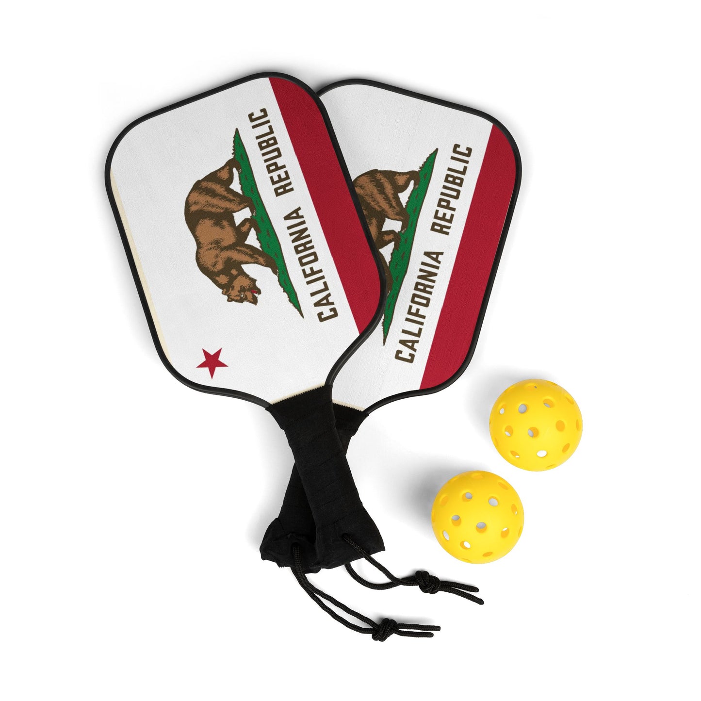 California Flag Pickleball Kit