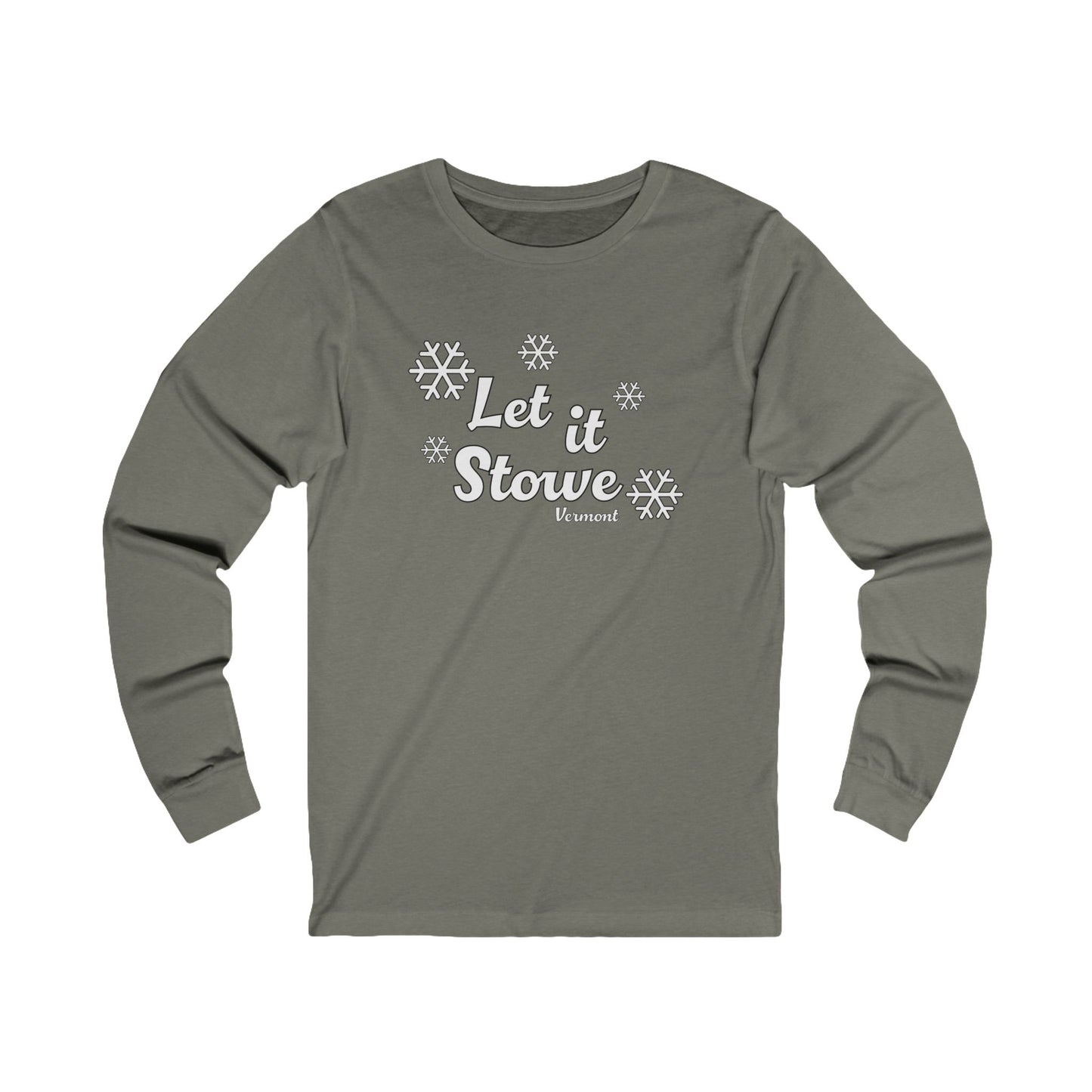 Let it Stowe Vermont Jersey Long Sleeve T Shirt