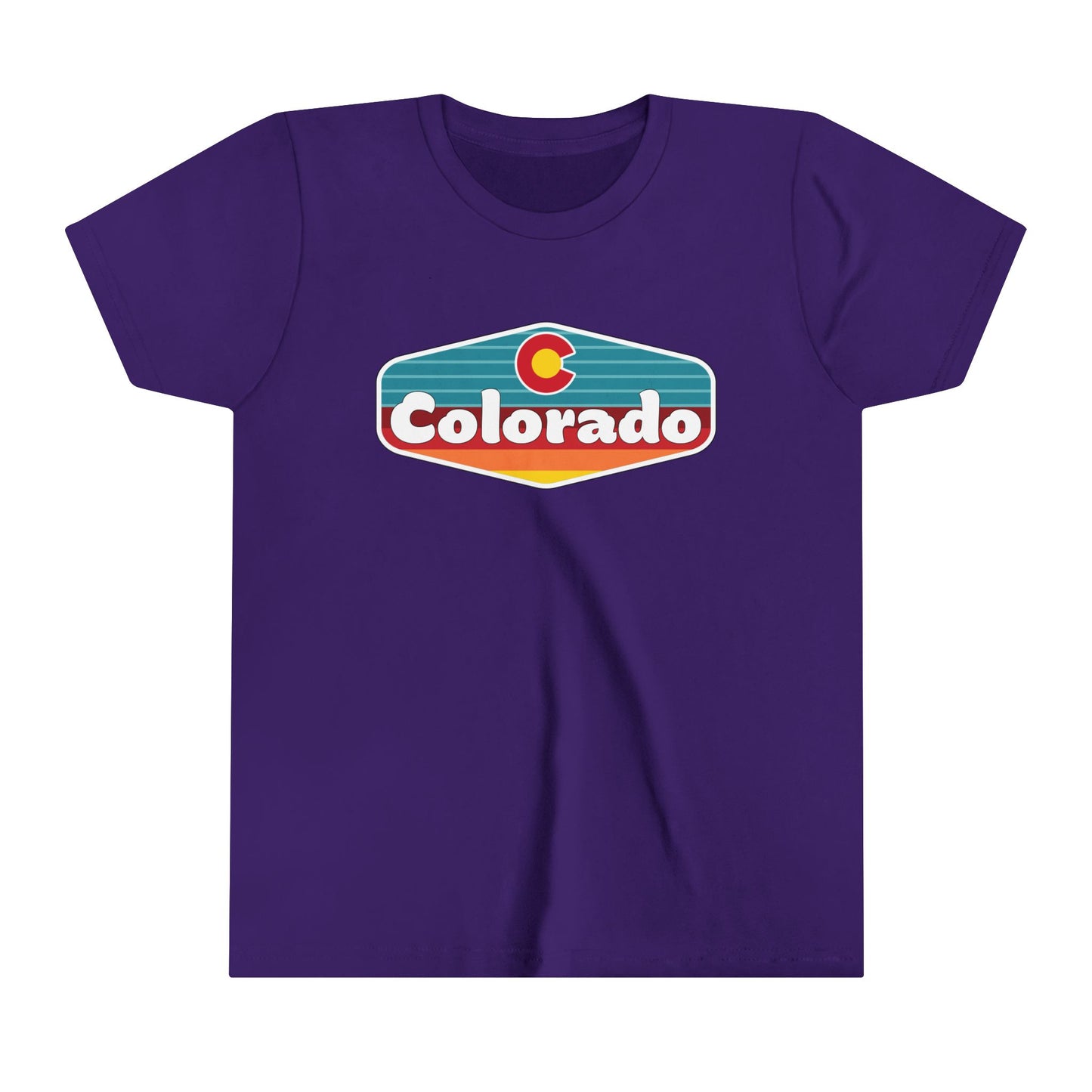 Youth Colorado Flag Sunset Short Sleeve Tee