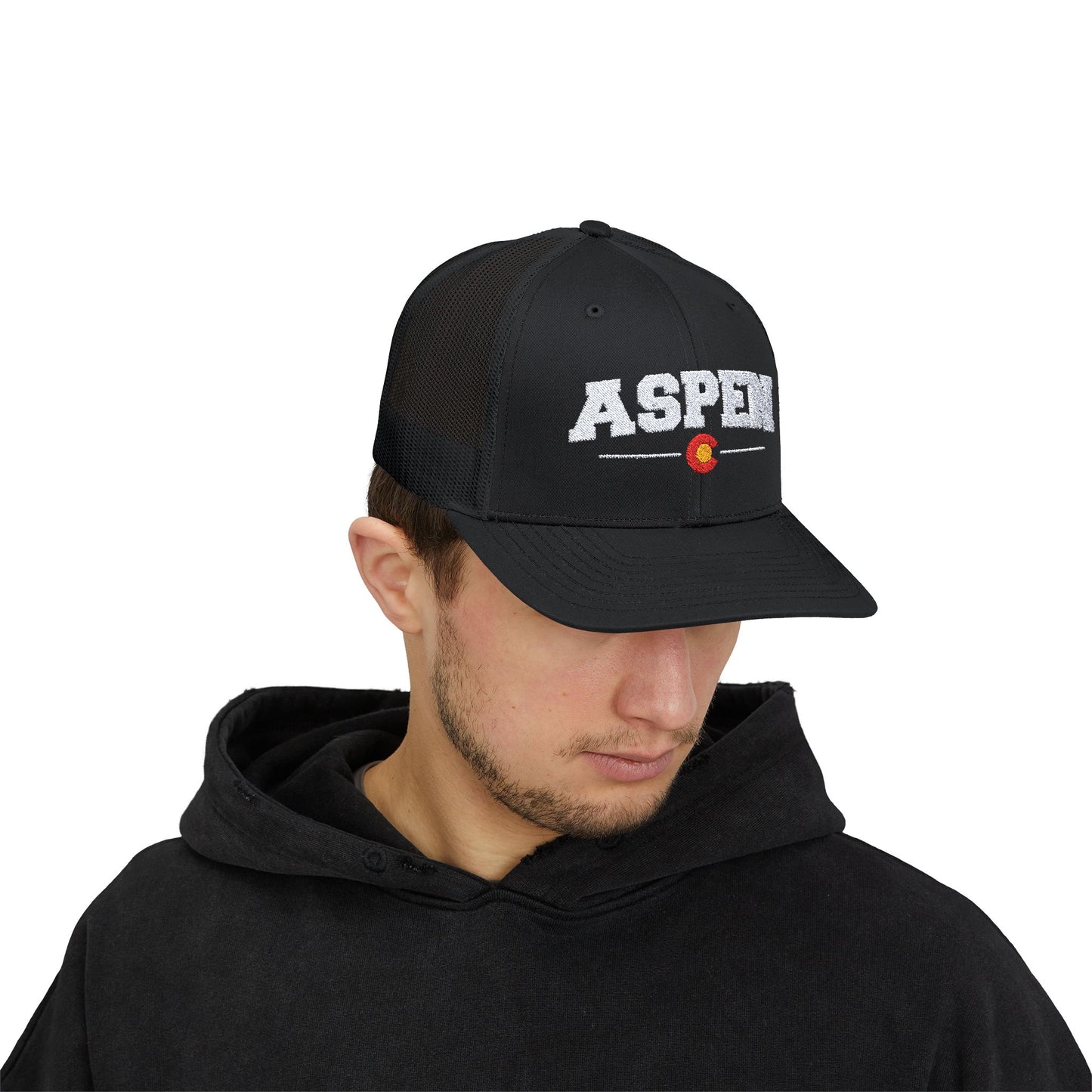 Aspen Colorado Snapback Trucker Hat