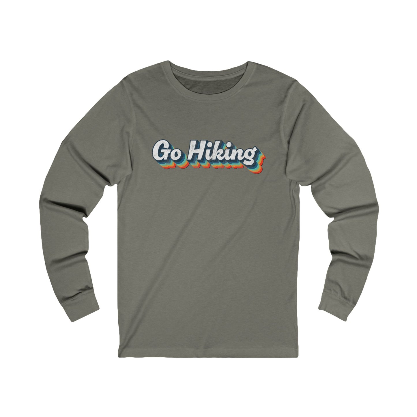 Go Hiking Vintage Long Sleeve T Shirt