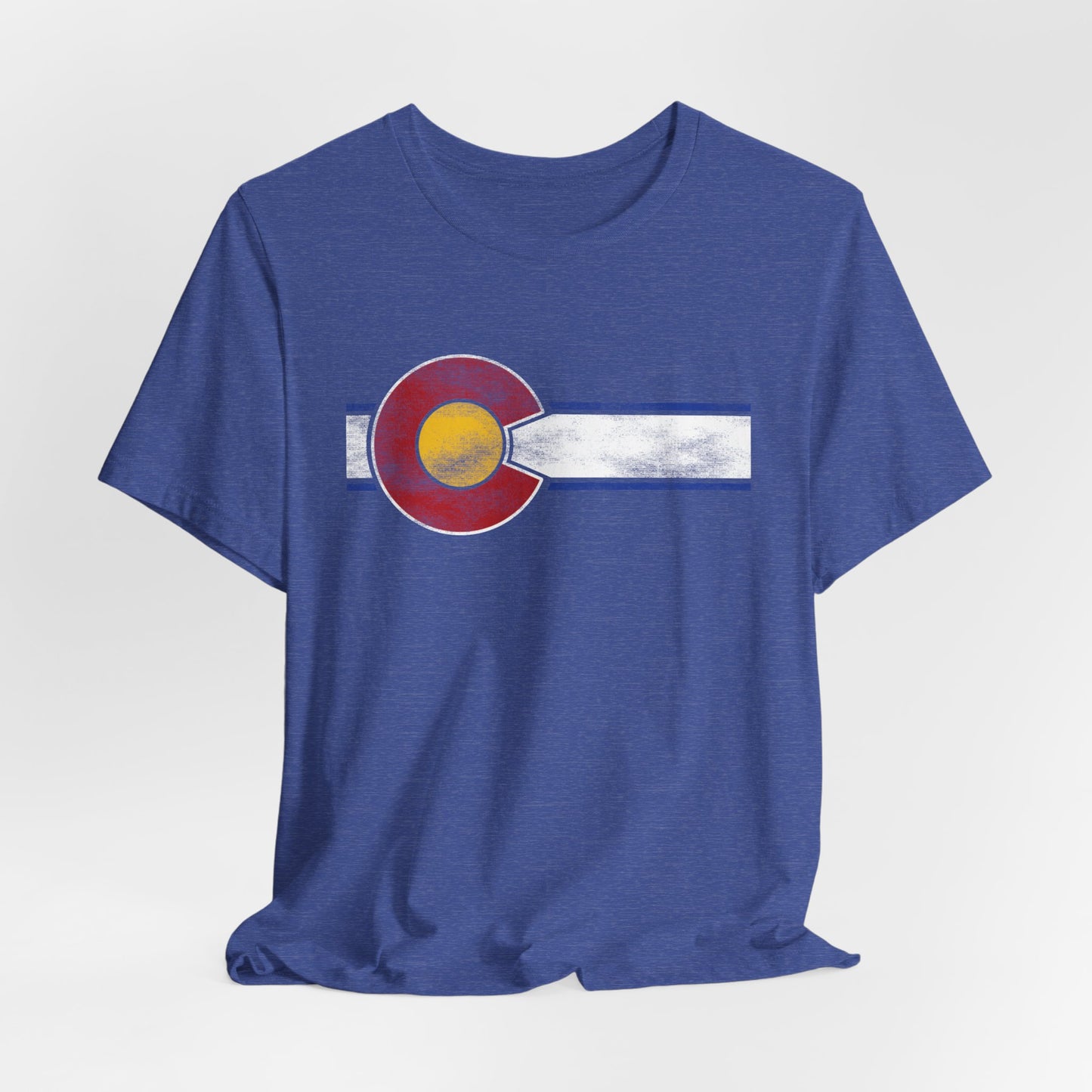 Original Colorado Flag Distressed Jersey T Shirt