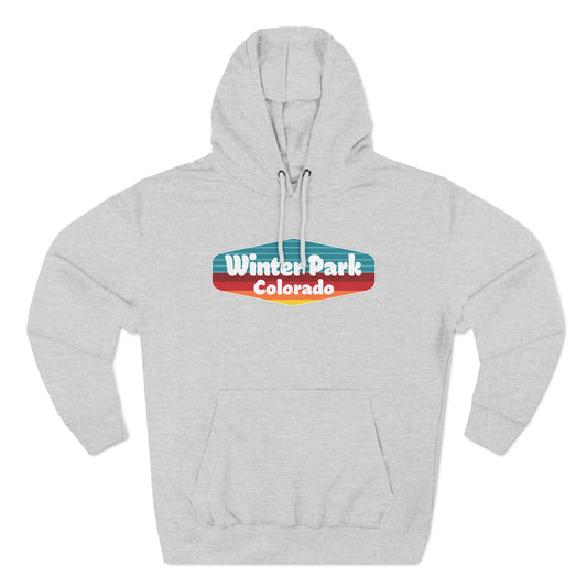 Winter Park Colorado Sign Fleece Hoodie