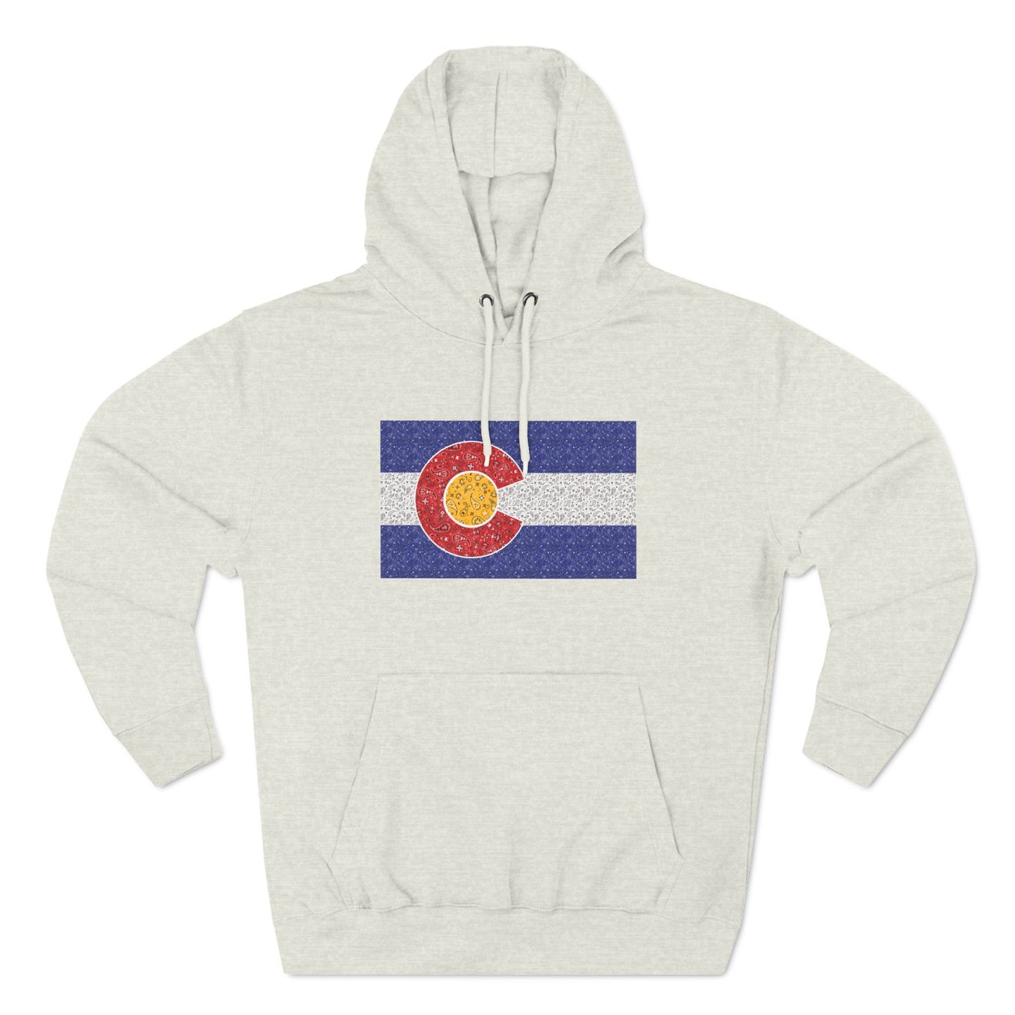 Colorado Paisley Flag Fleece Hoodie