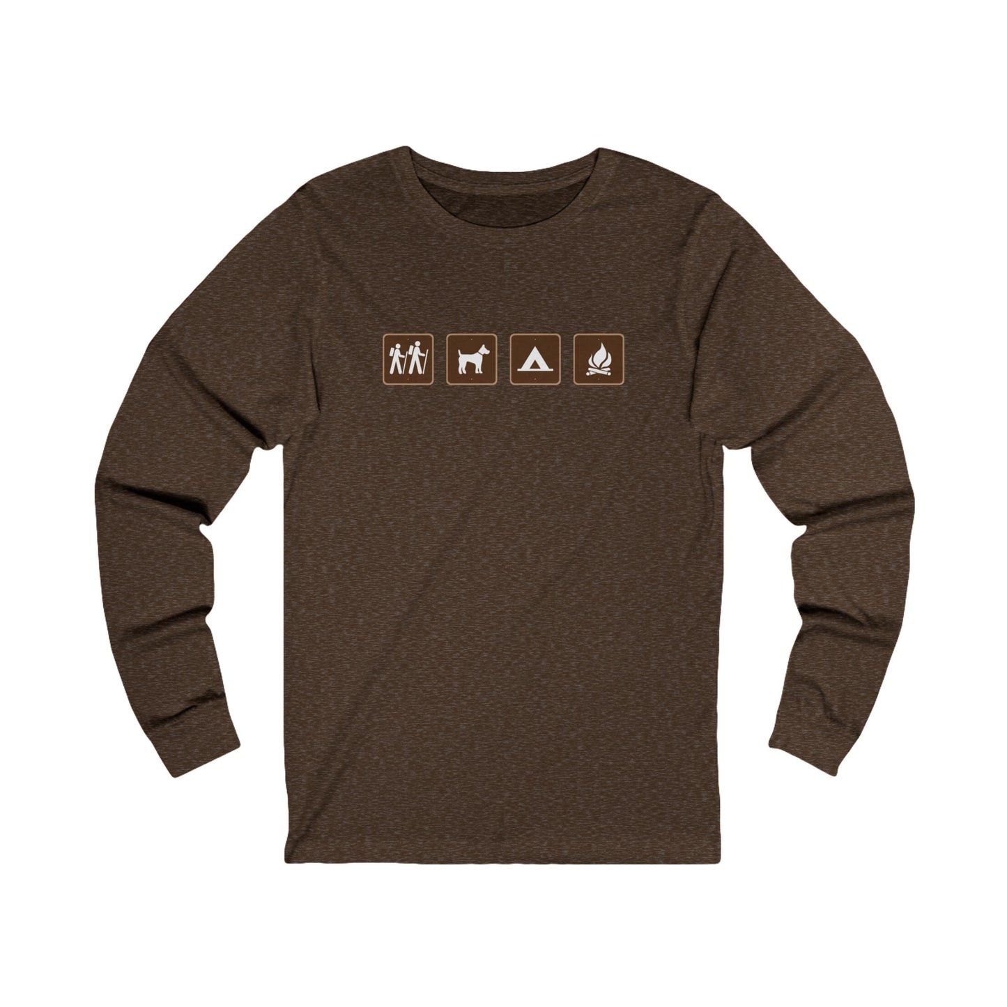 Camp Signs Hiking Long Sleeve T Shirt